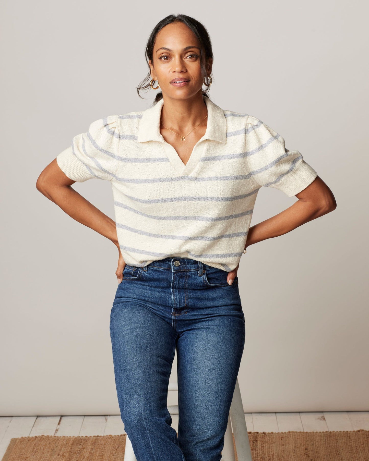 Johnnie-O Gigi Cotton Sweater Polo