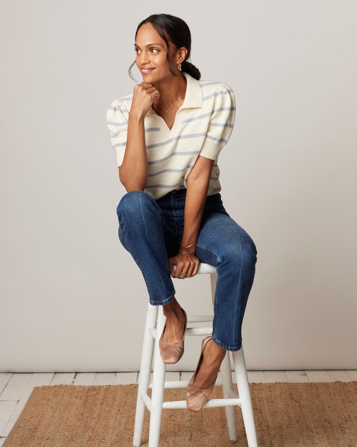 Johnnie-O Gigi Cotton Sweater Polo