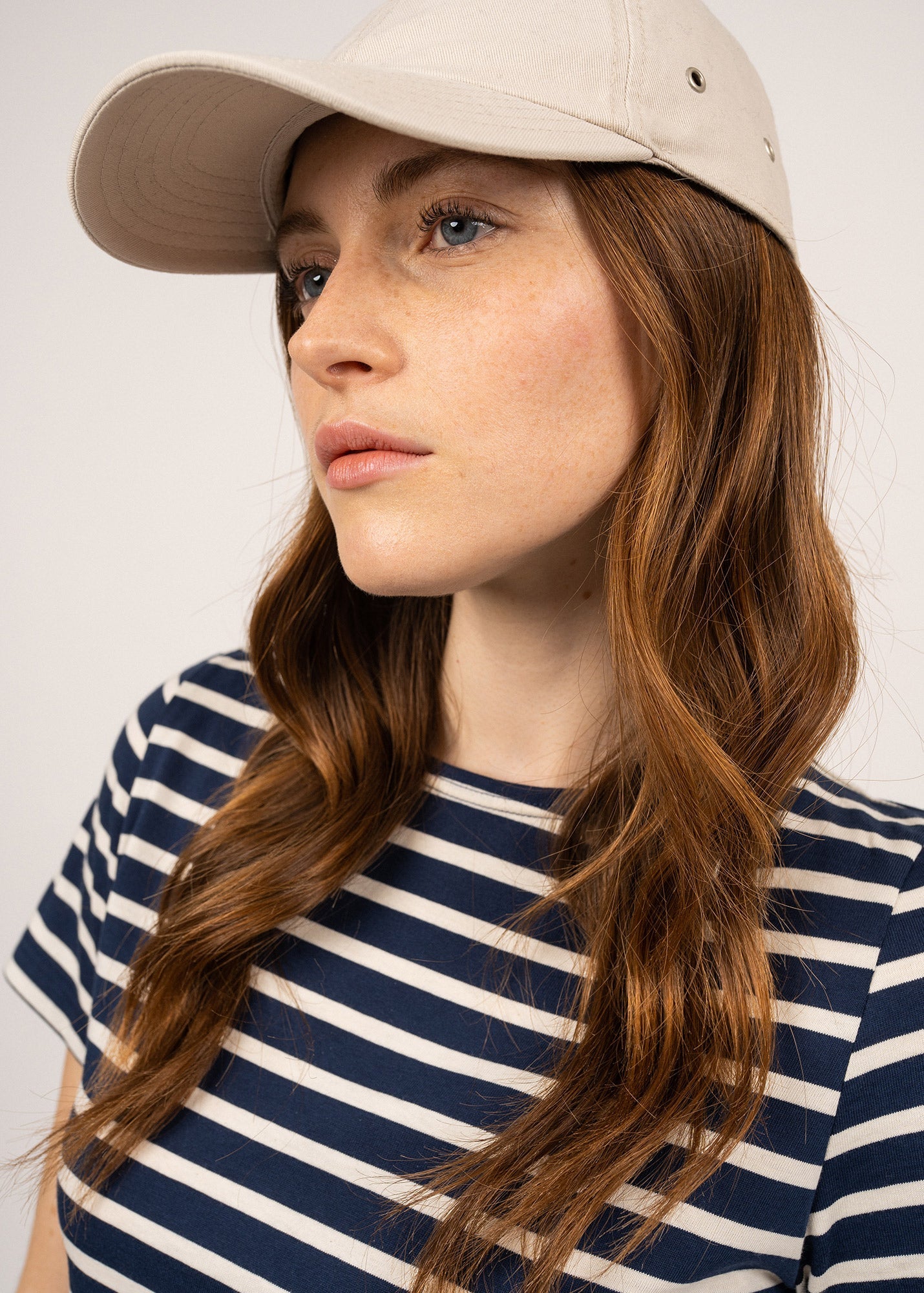 Saint James Etrille Nautical Stripe Tee With Short Sleeves Soft Cotton Women Fit Navy Ecru