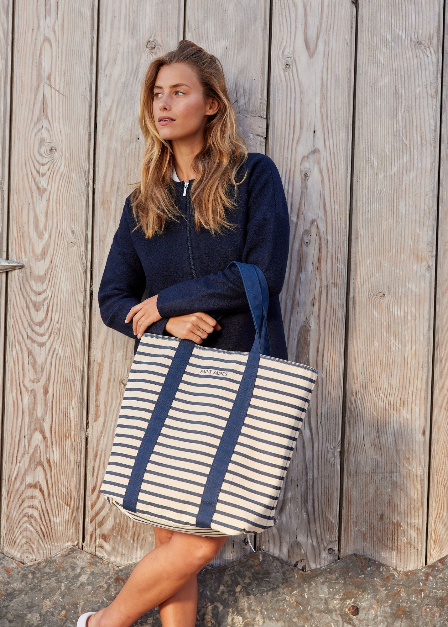 LE TOTE REVERSIBLE - Reversible Tote Bag | 100% Cotton (TANGERINE / PINK)
