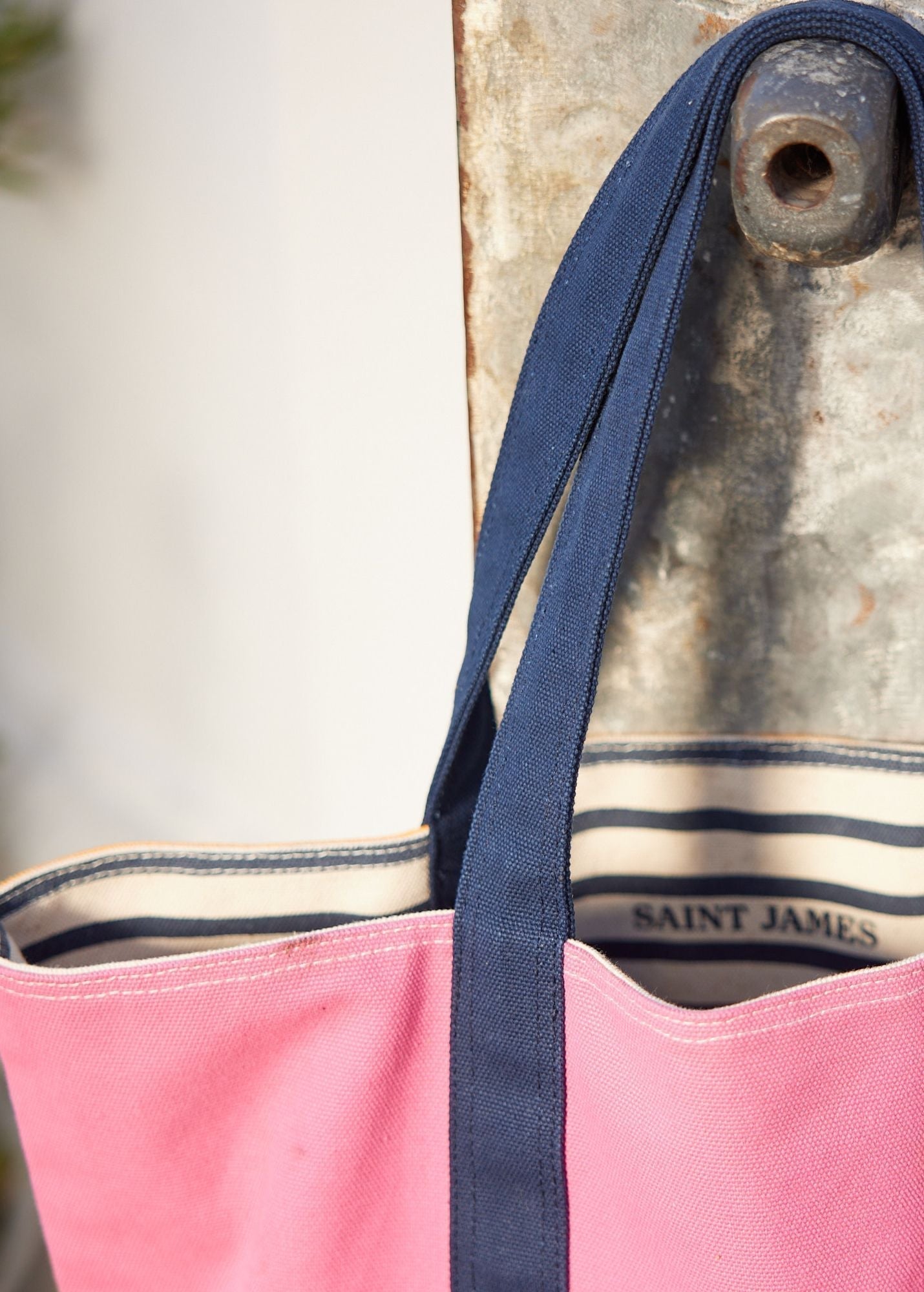 LE TOTE REVERSIBLE - Reversible Tote Bag | 100% Cotton (TANGERINE / PINK)