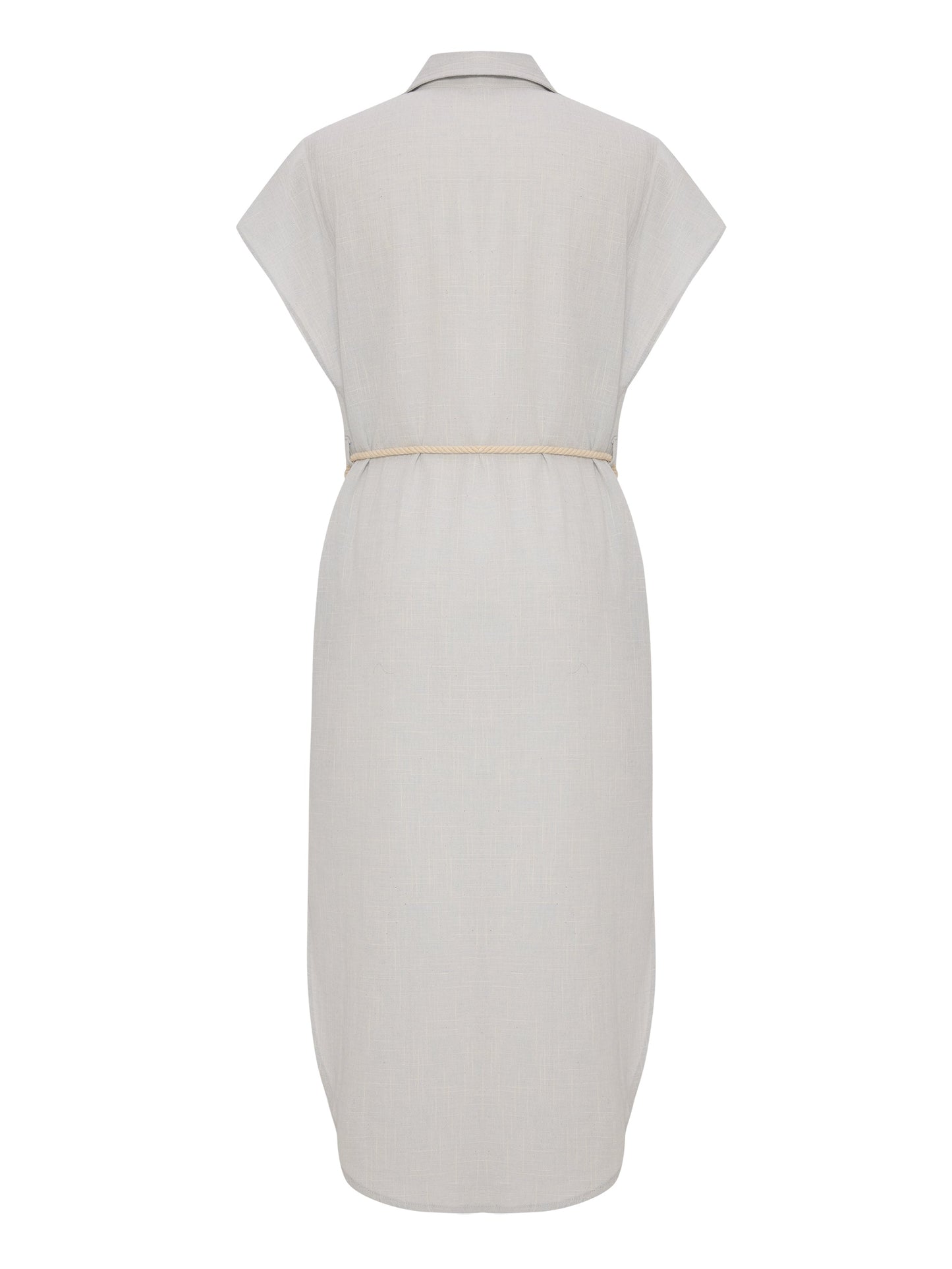 The Handloom Zaya Shirt Dress Baby Blue