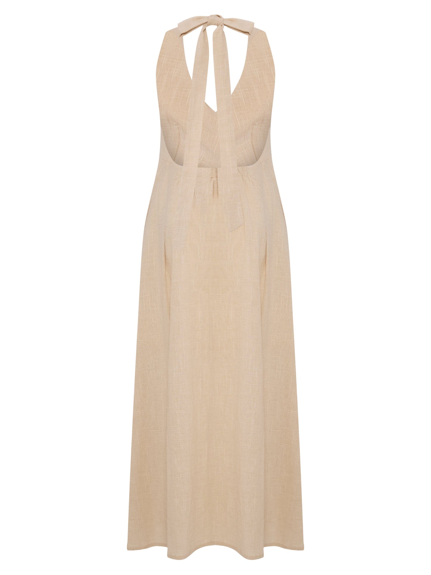The Handloom Sahara Sun Maxi Dress Natural