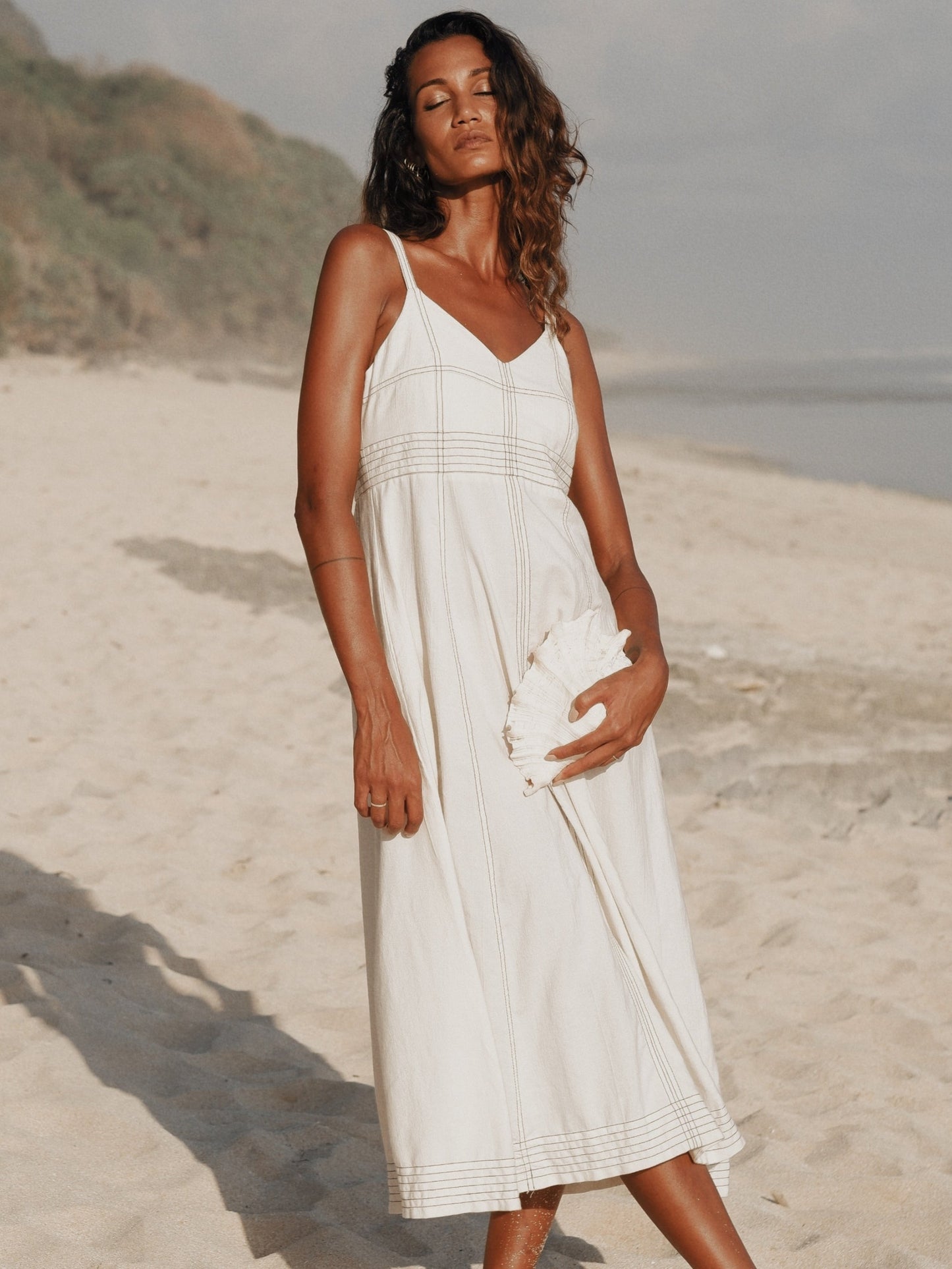 The Handloom Eva Maxi Dress Natural