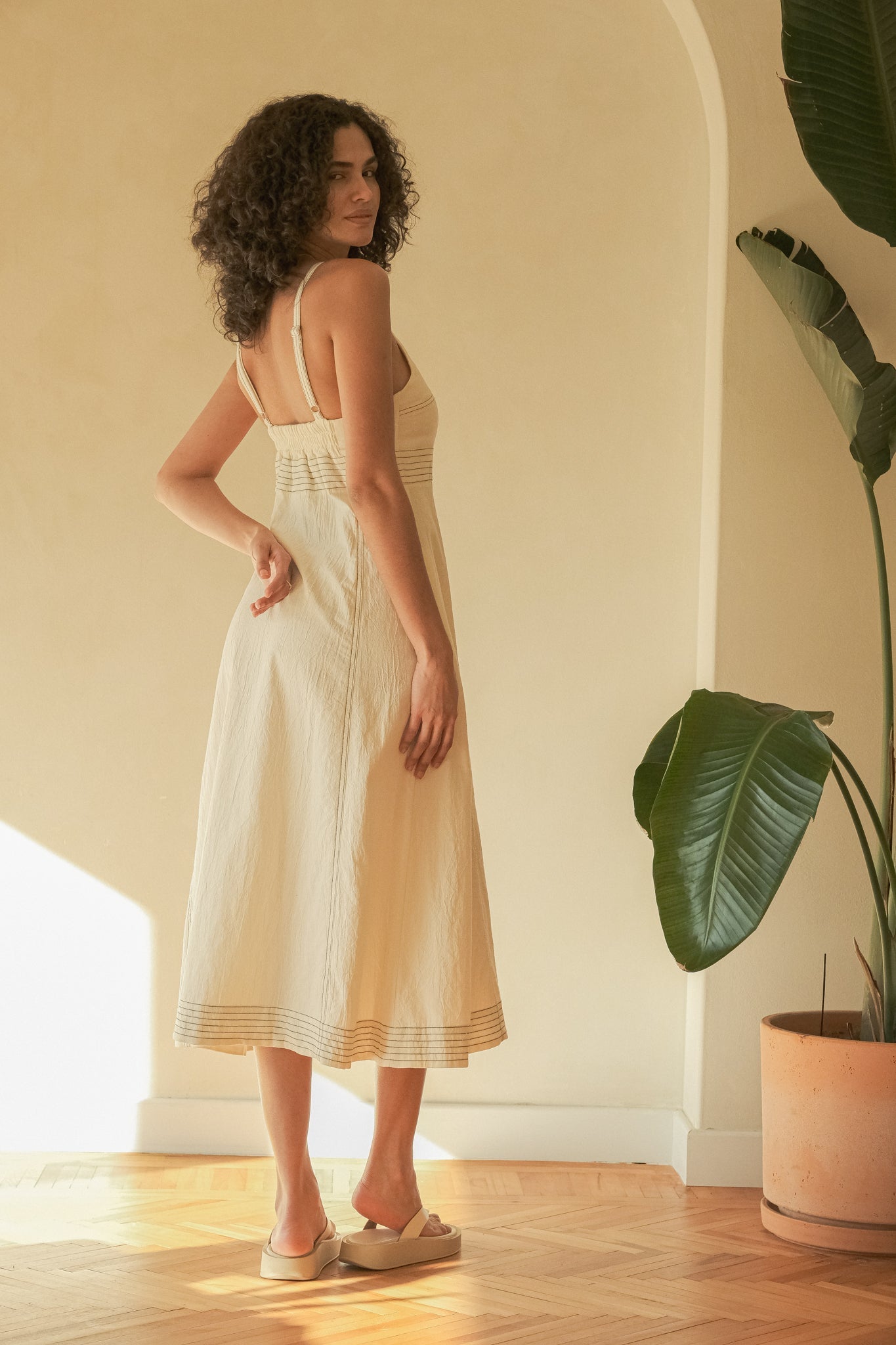 The Handloom Eva Maxi Dress Natural
