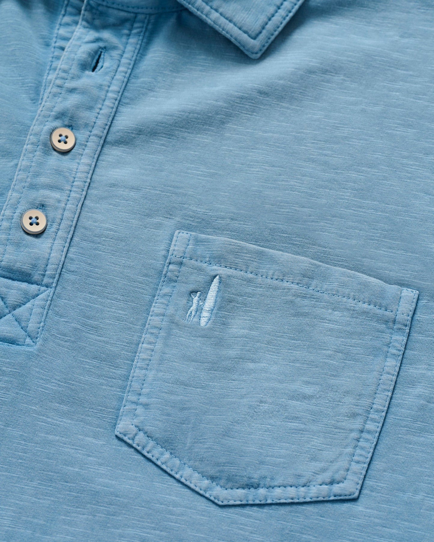 Johnnie-O Long Sleeve Original 4-Button Polo - Coastal Wash