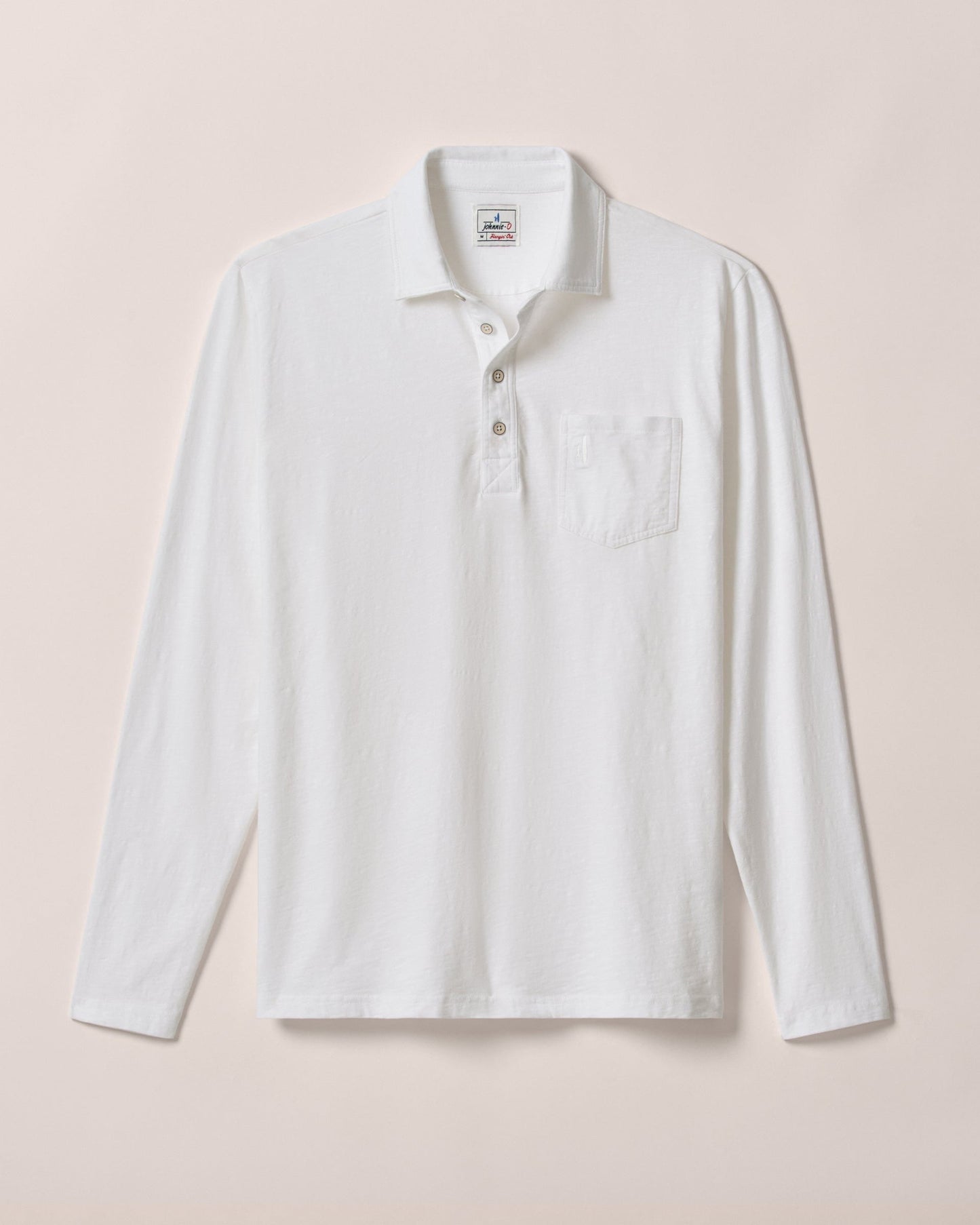 Johnnie-O Long Sleeve Original 4-Button Polo - Coastal Wash