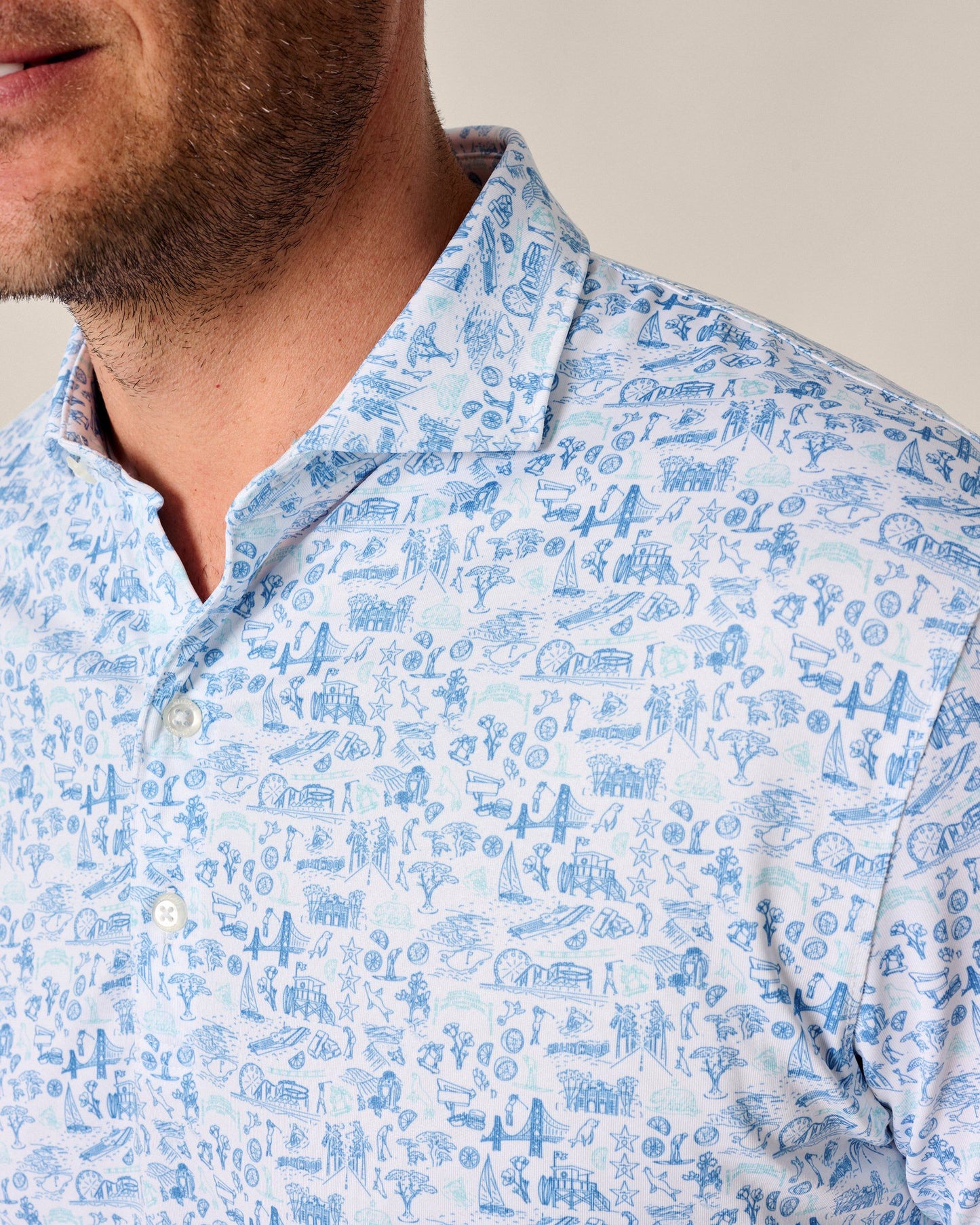 Johnnie-O Performance Jersey Polo - 20 Years of JO Print
