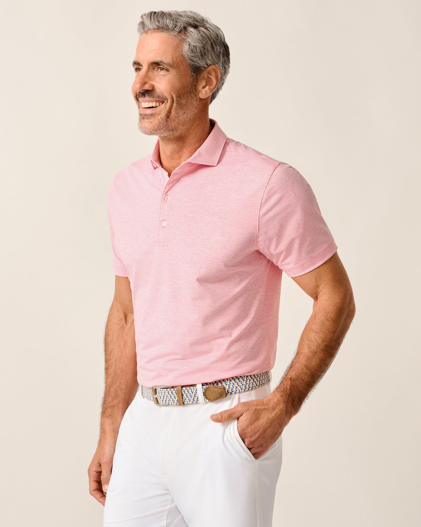 Johnnie-O Performance Jersey Polo - Lyndonn Stripe