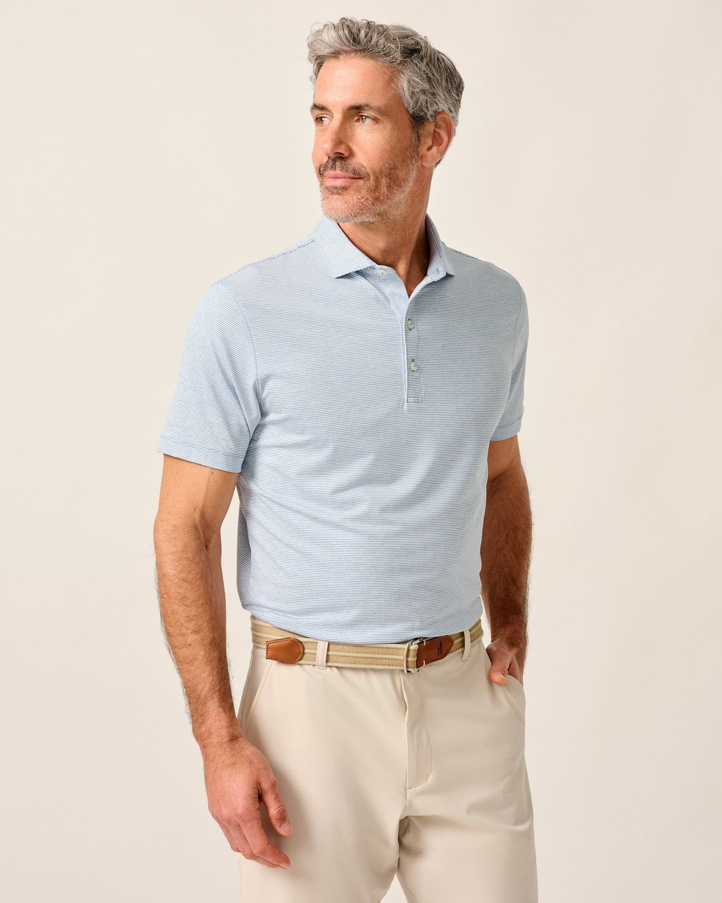 Johnnie-O Performance Jersey Polo - Lyndonn Stripe