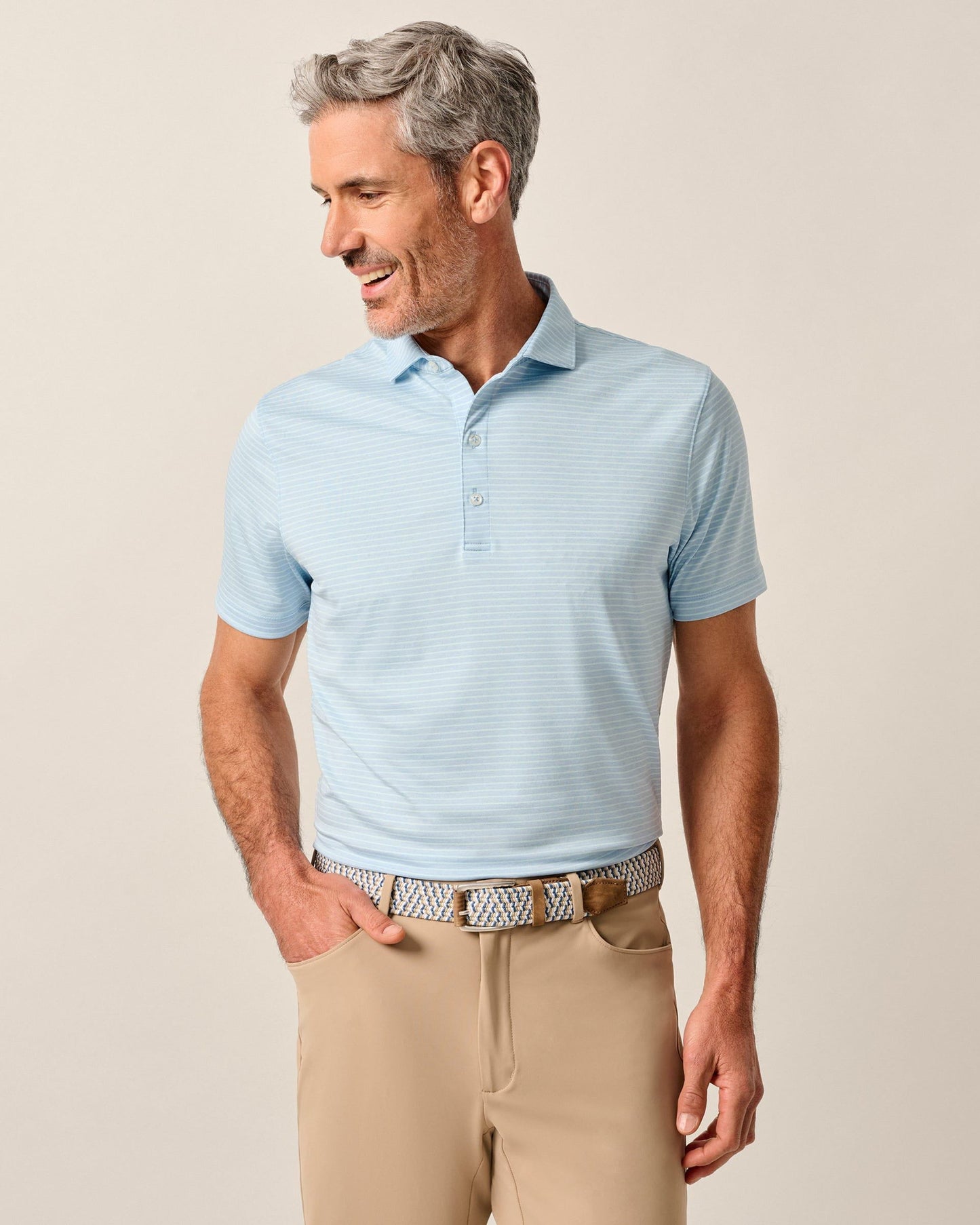 Johnnie-O Performance Jersey Polo - Michael Stripe
