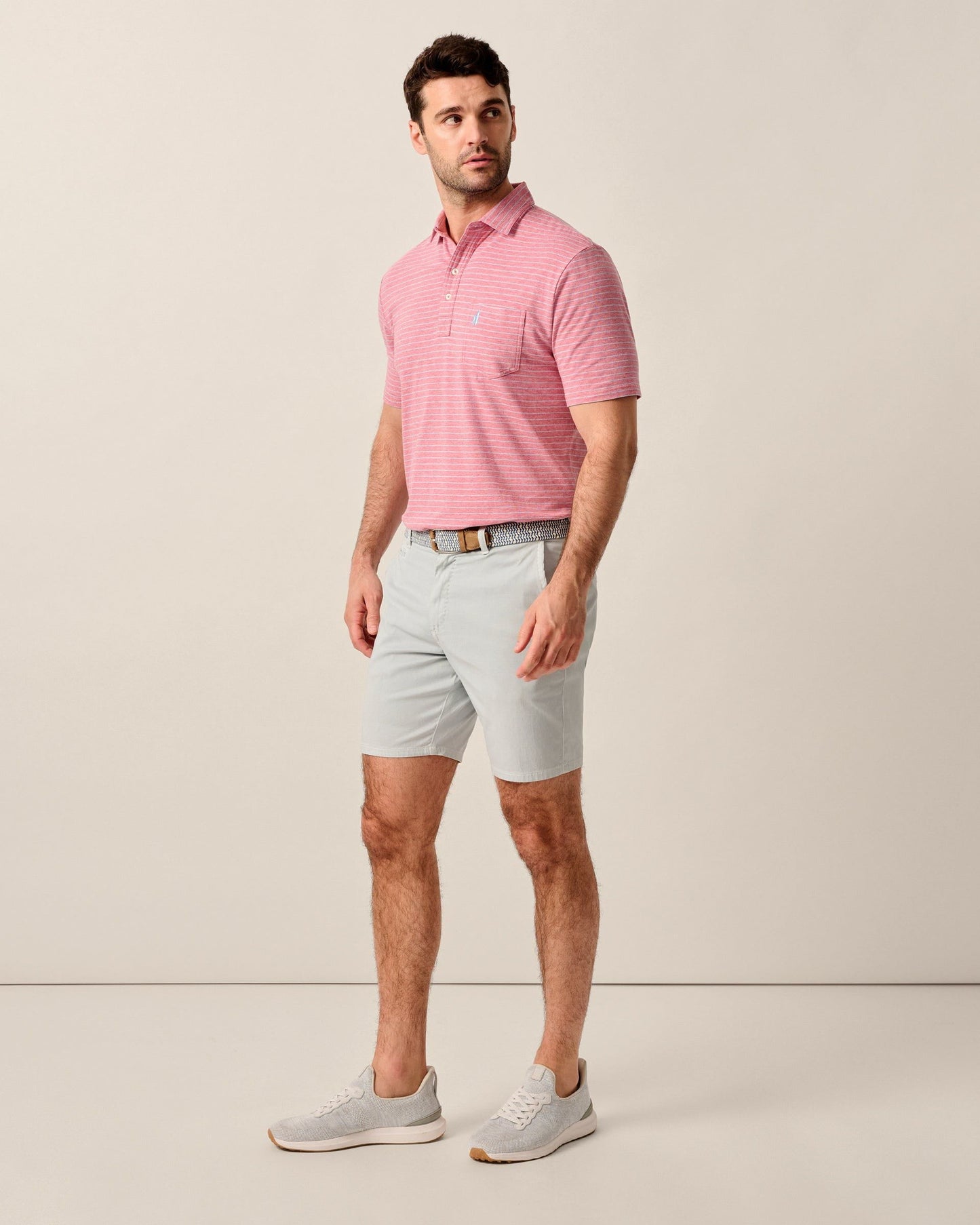 Johnnie-O Nassau Cotton Blend Shorts