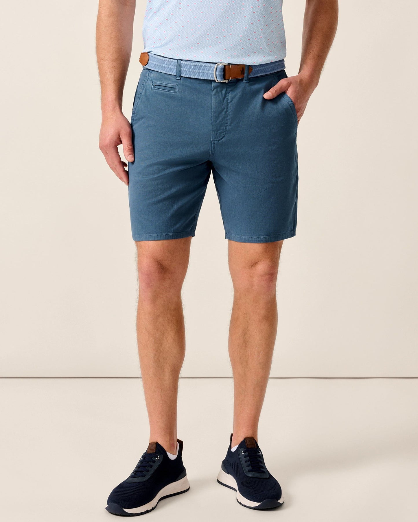 Johnnie-O Nassau Cotton Blend Shorts