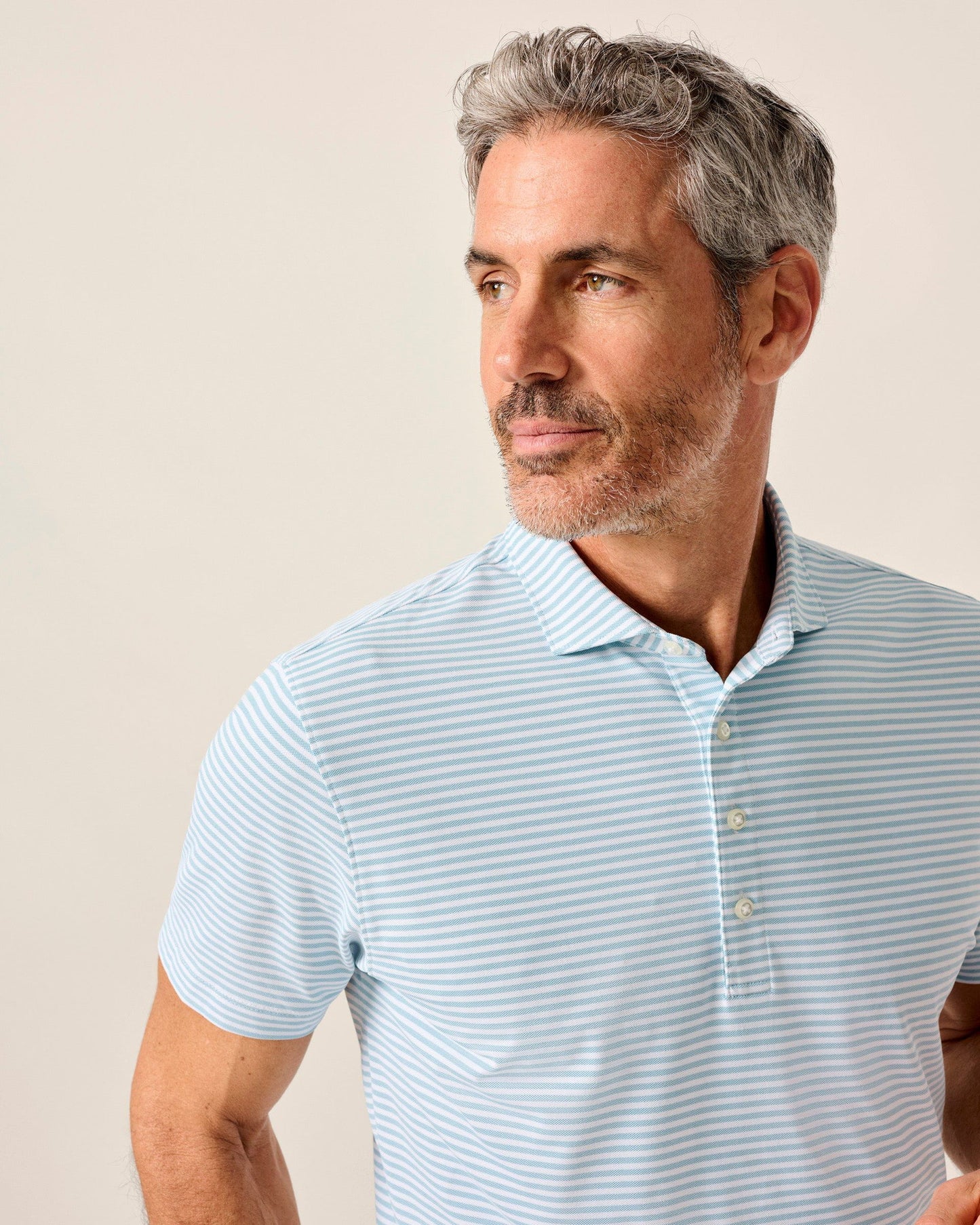 Johnnie-O Performance Mesh Polo - Stetson Stripe
