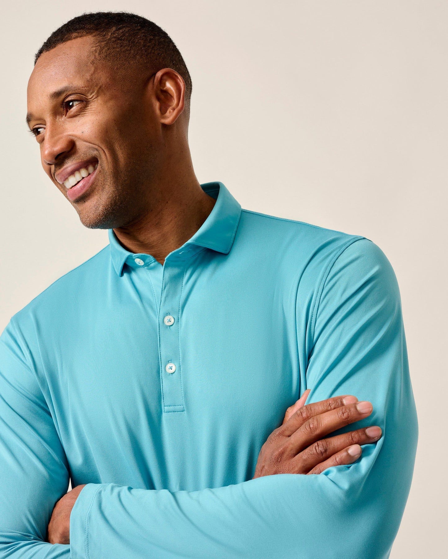 Johnnie-O Featherweight Long Sleeve Performance Polo - Swing