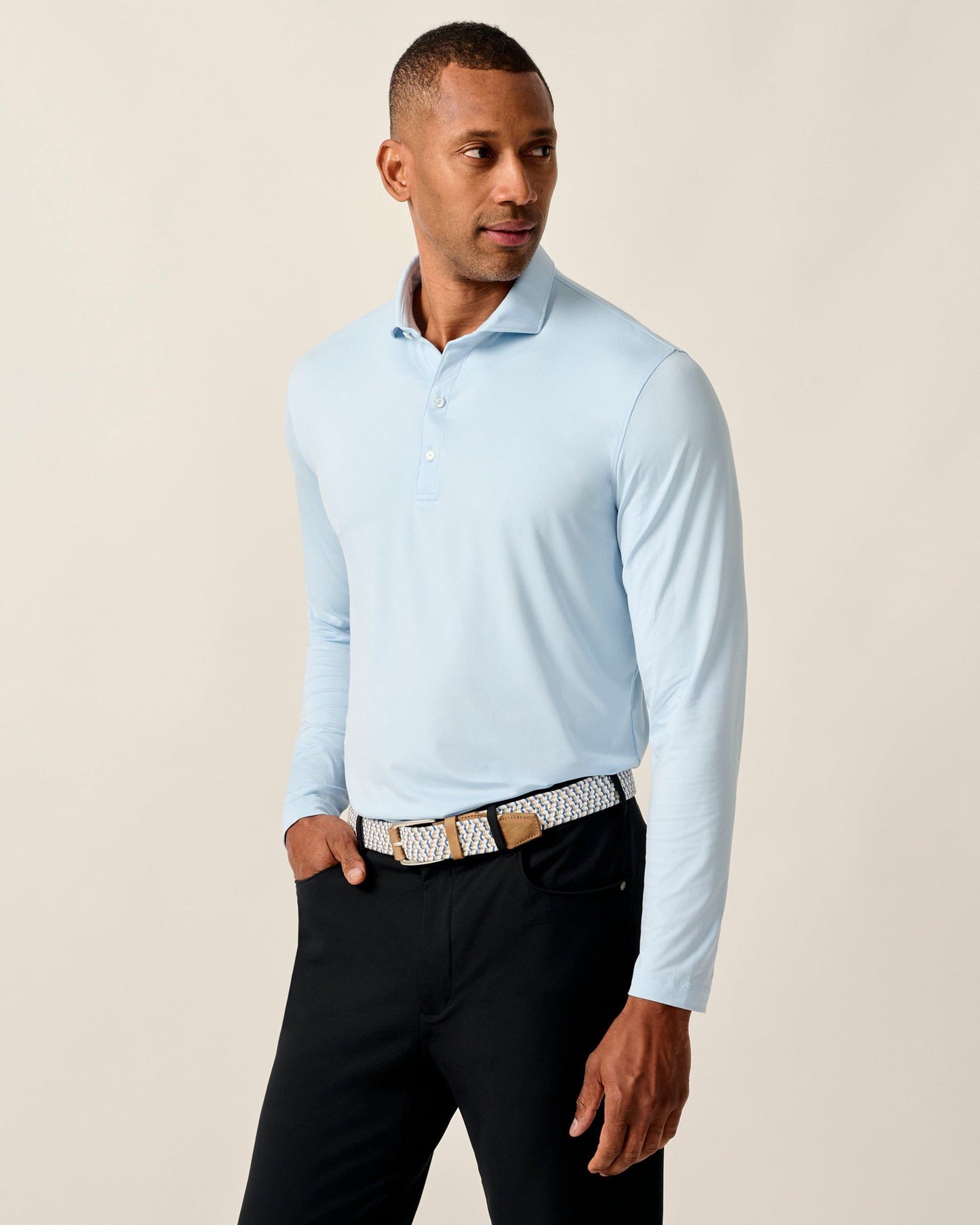Johnnie-O Featherweight Long Sleeve Performance Polo - Swing