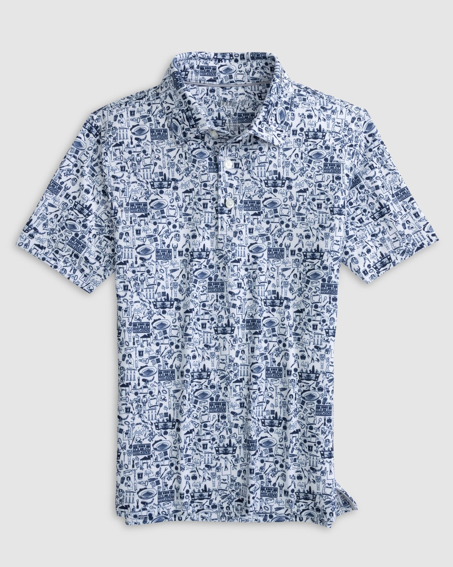 Johnnie-O Performance Jersey Jr. Polo - Tailgater 2.0 Print