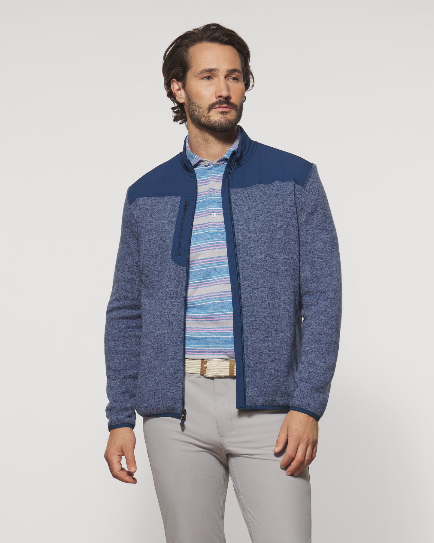 Johnnie-O Arlo Full Zip Fleece Jacket