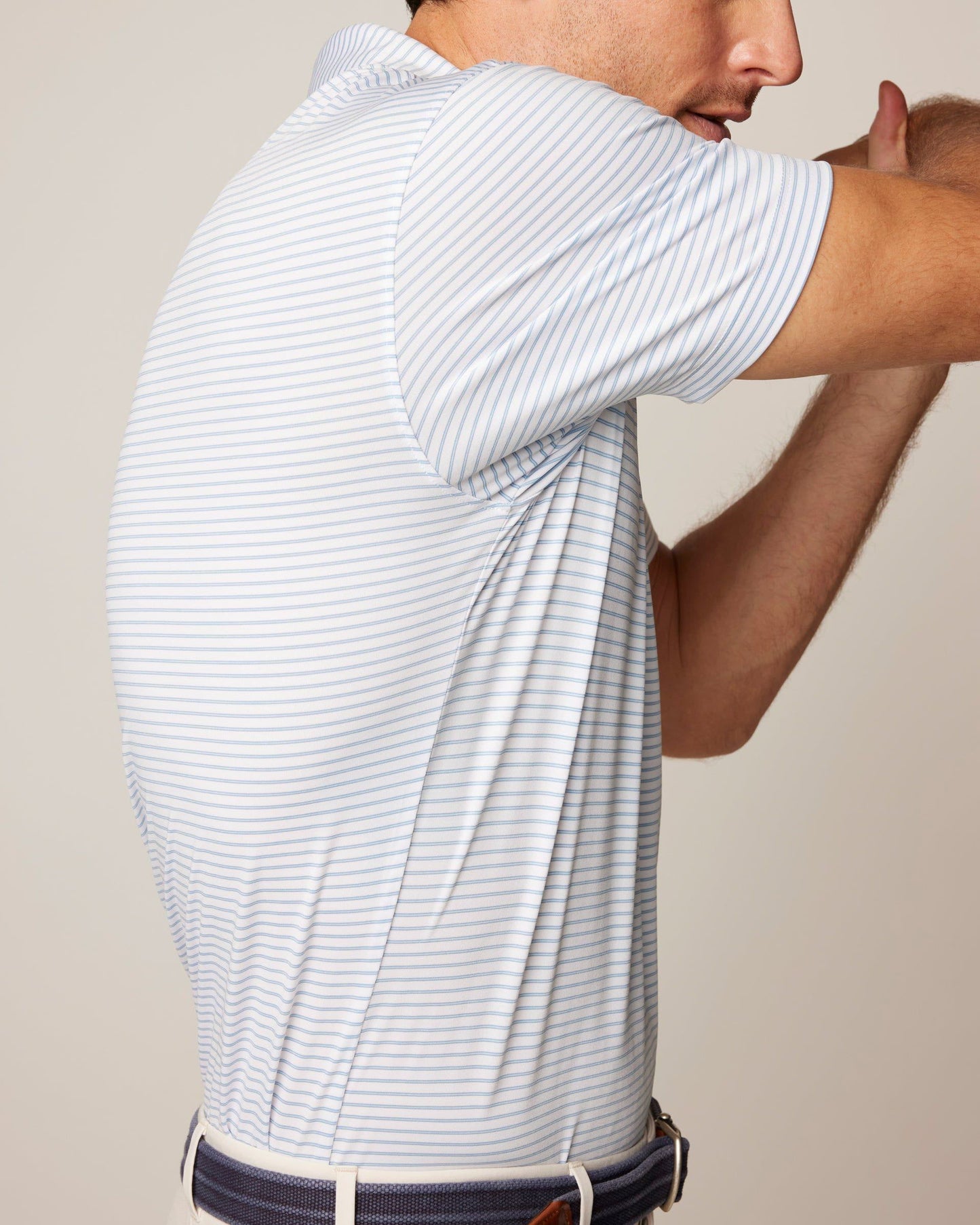 Johnnie-O Performance Jersey Polo - Michael Stripe