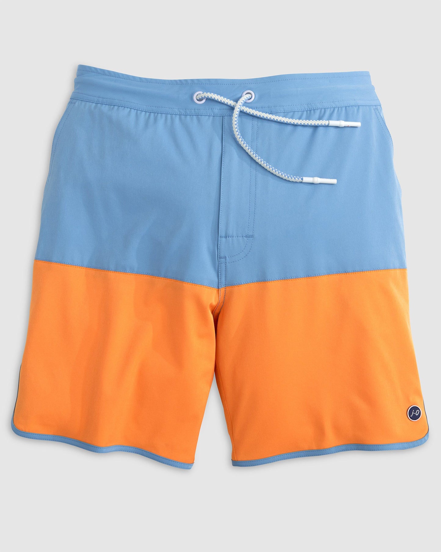 Johnnie-O Tully Half Elastic 7" Surf Shorts - Scalloped Hem