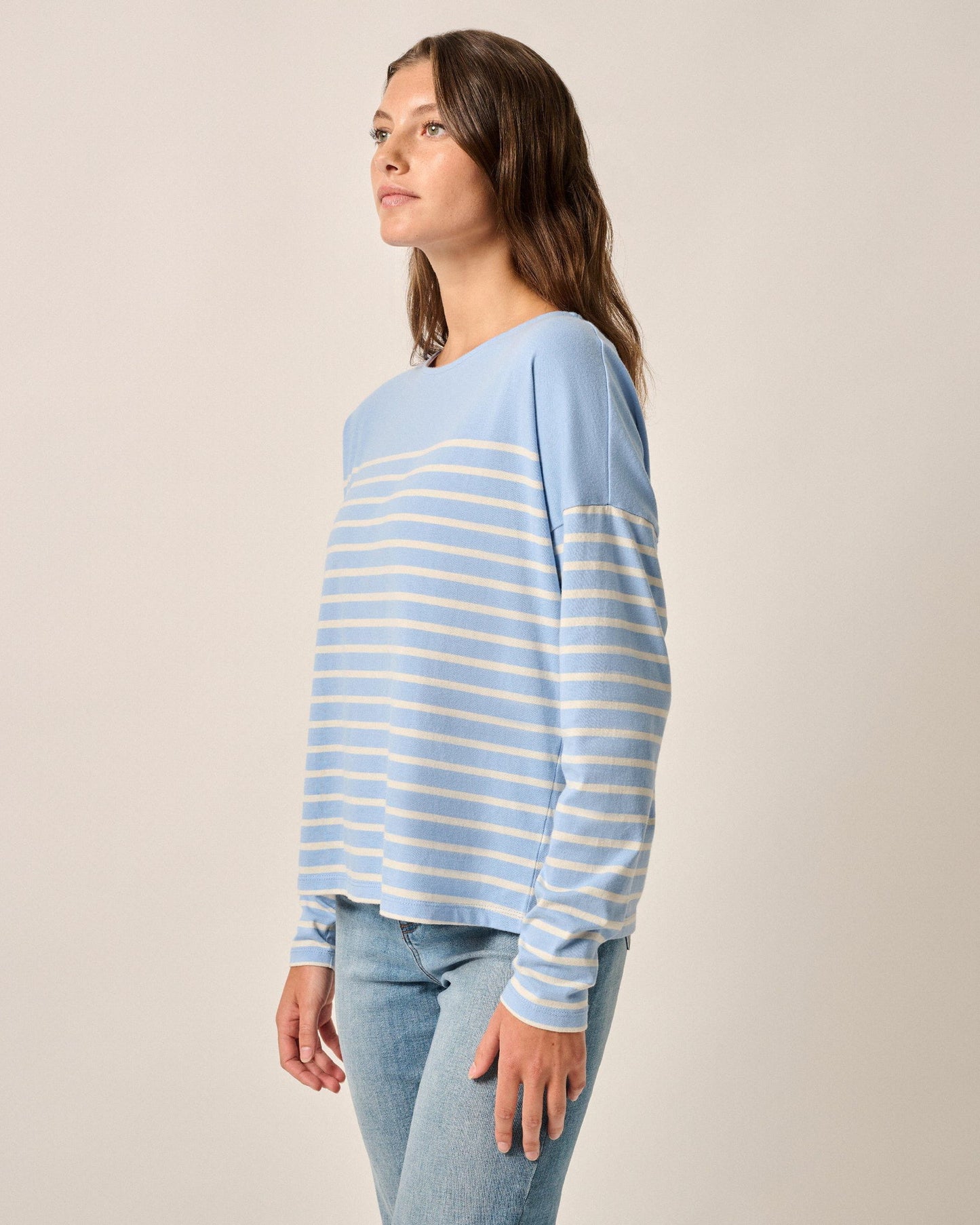 Johnnie-O Suki Striped Boatneck T-Shirt