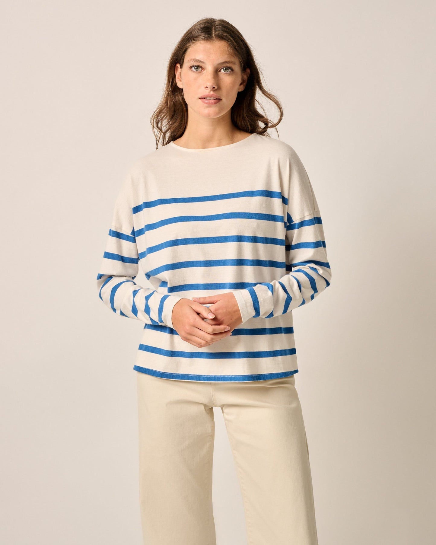 Johnnie-O Suki Striped Boatneck T-Shirt
