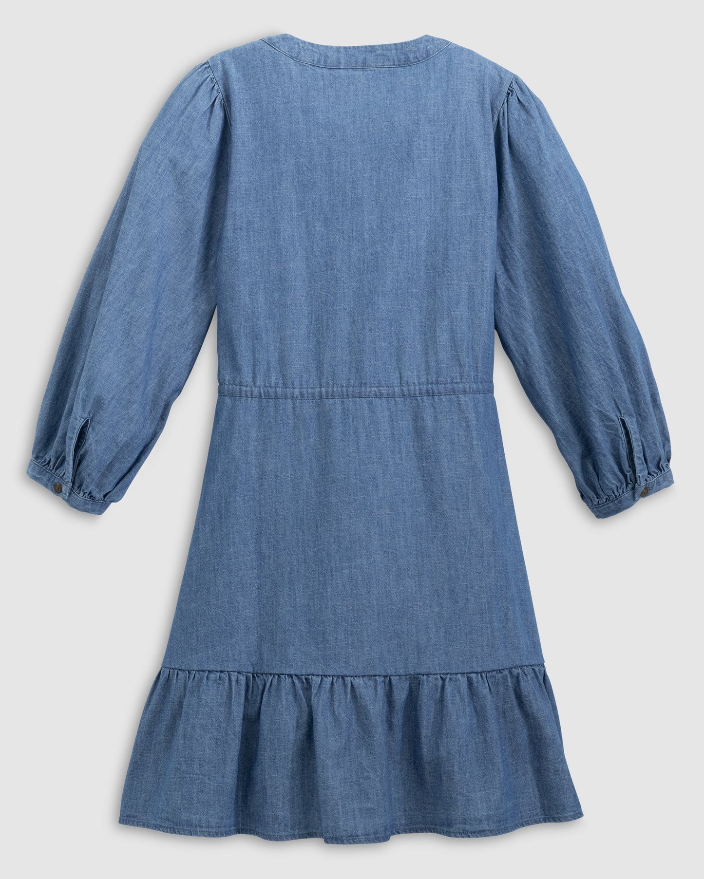Johnnie-O Becca Tiered Chambray Mini Dress