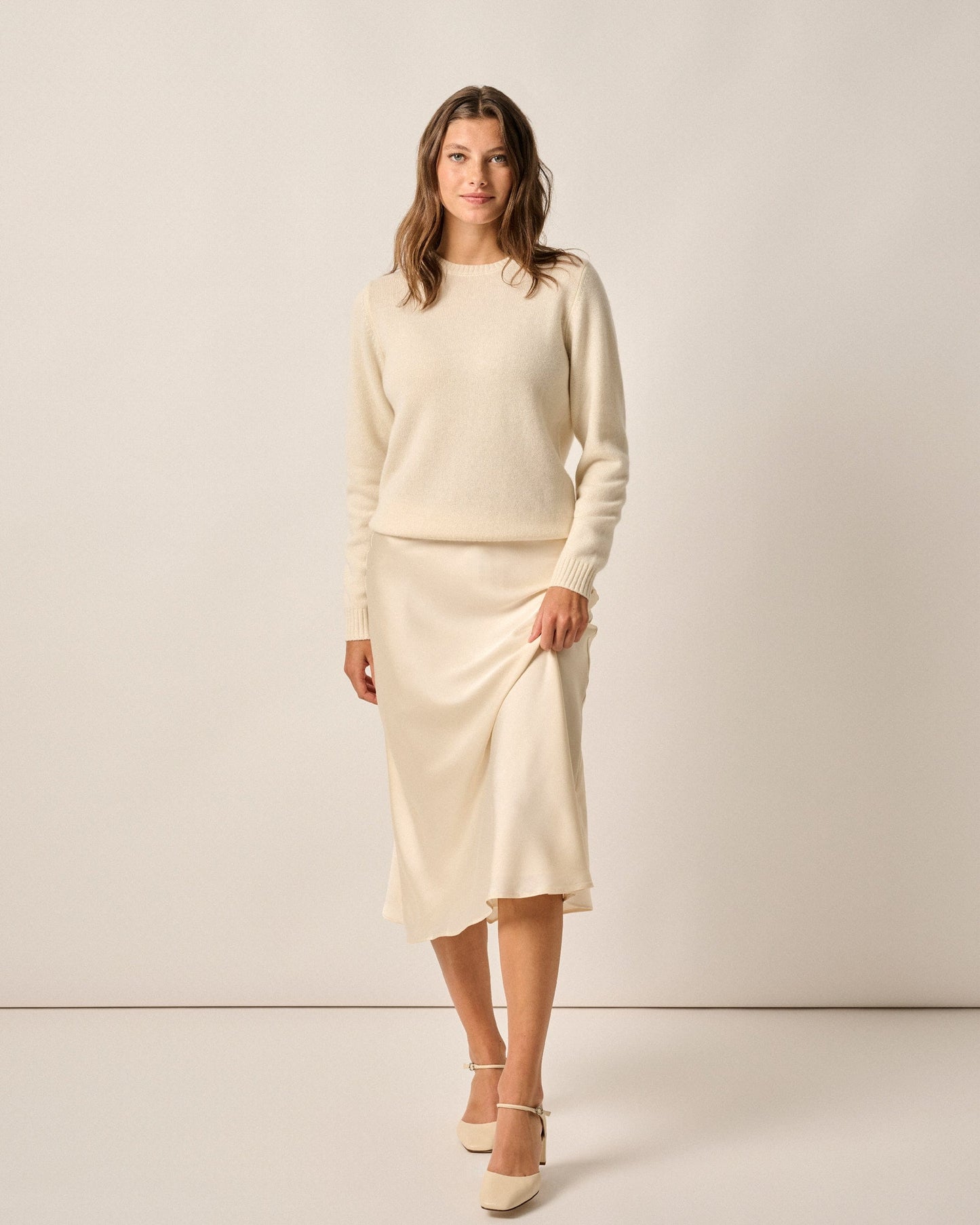Johnnie-O Audrey Charmeuse Slip Skirt