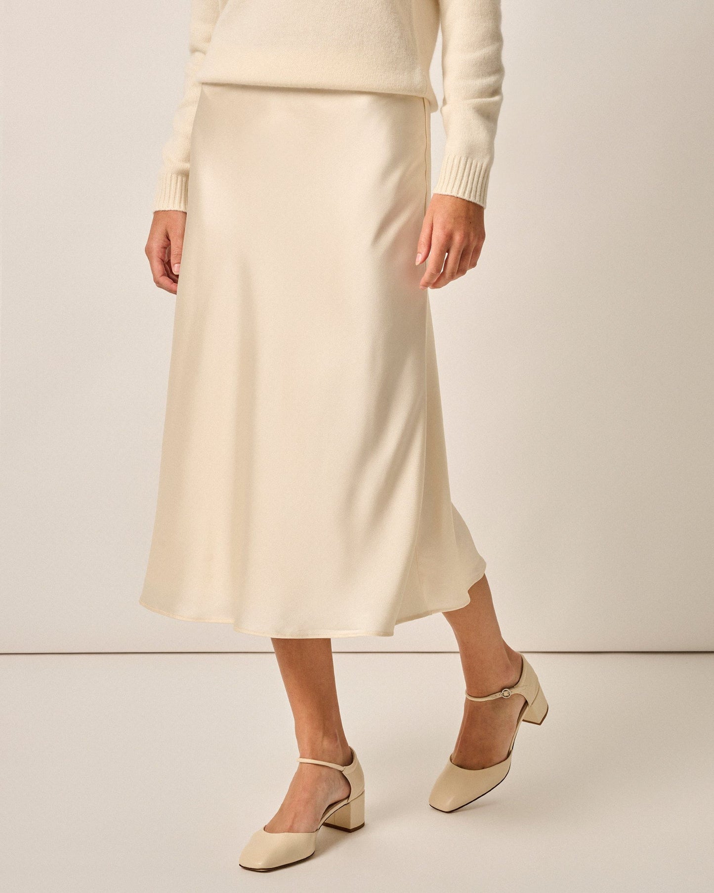 Johnnie-O Audrey Charmeuse Slip Skirt