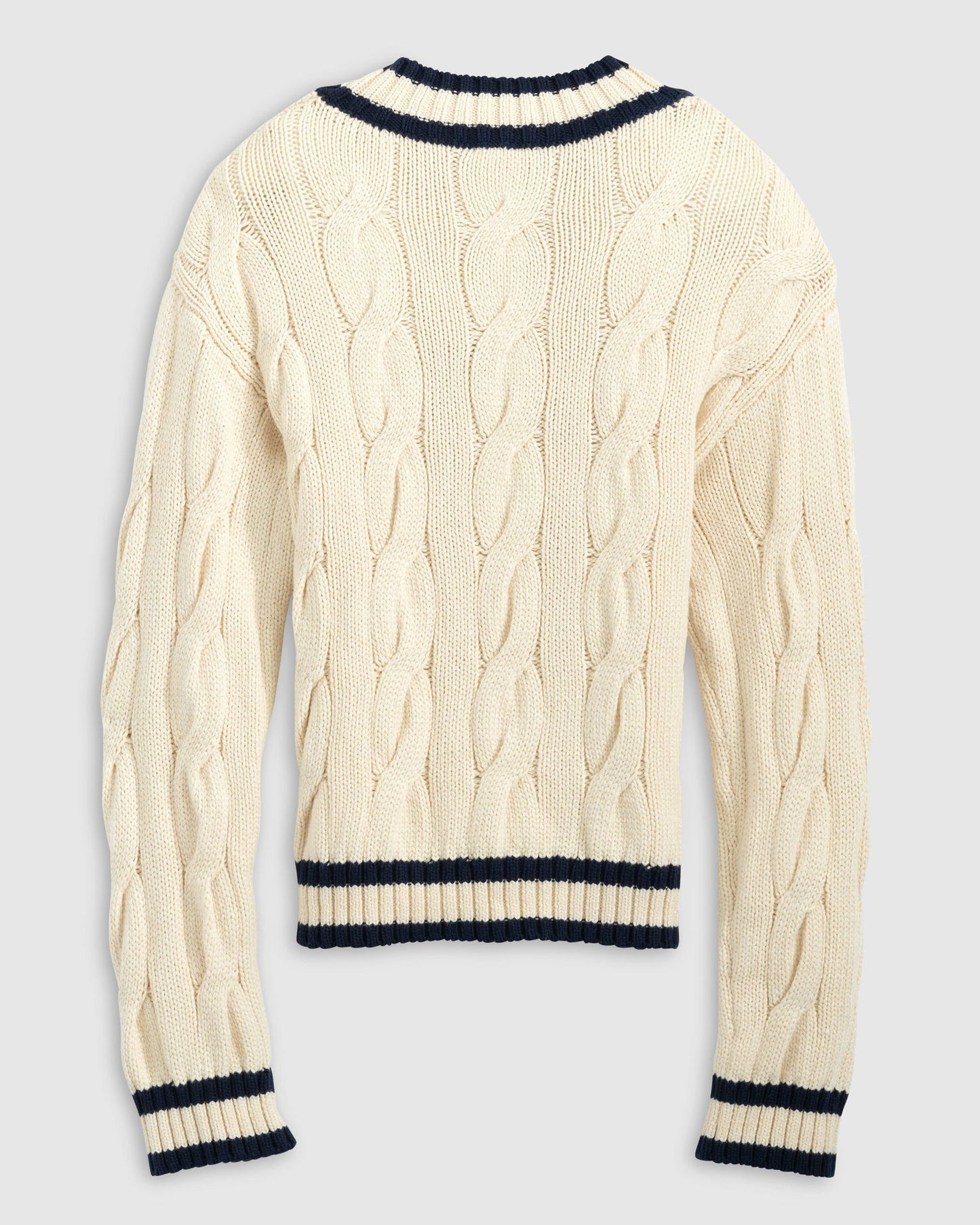 Johnnie-O Varsity Cable Knit Cotton Sweater