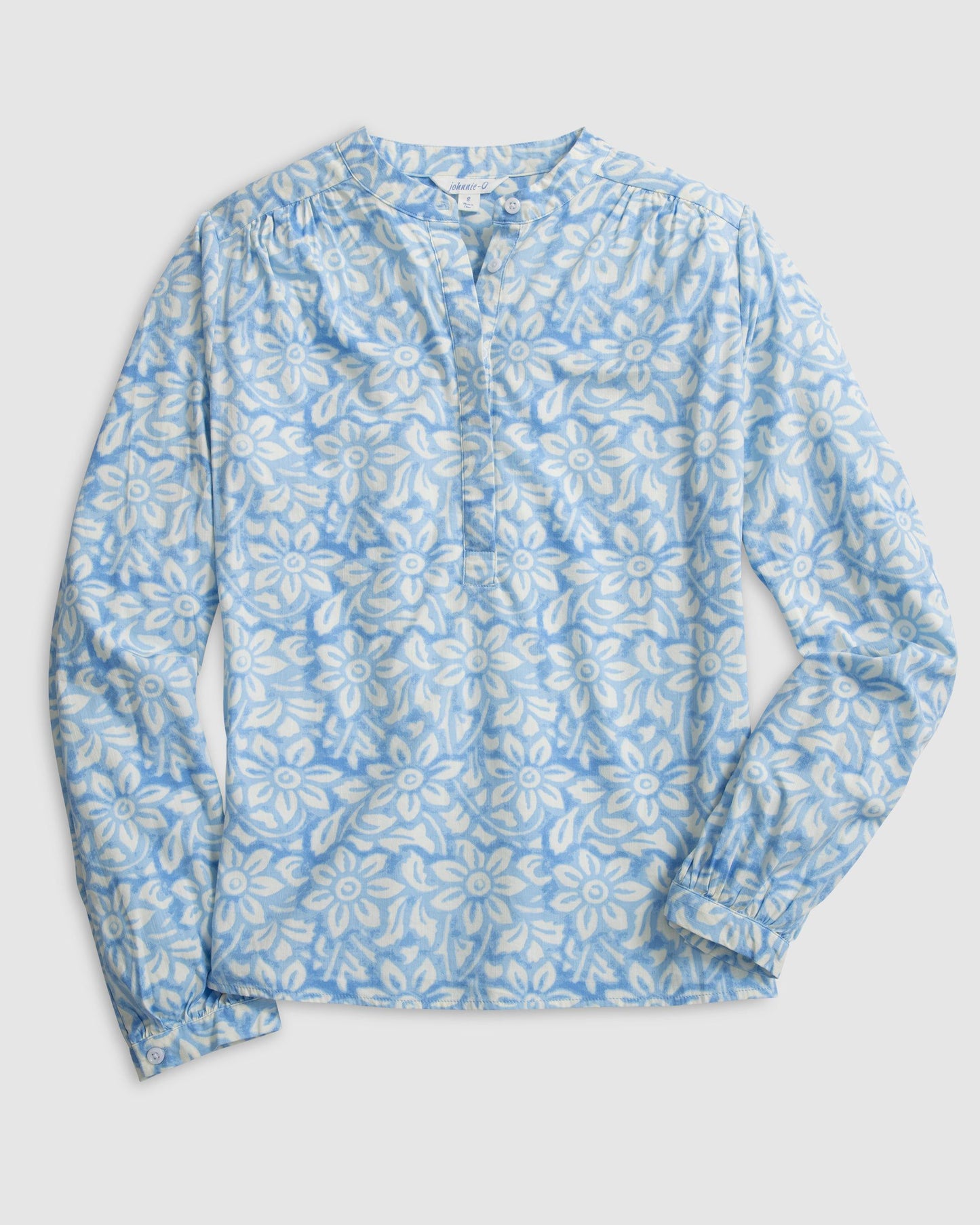 Johnnie-O Alana Cotton Blend Woven Popover