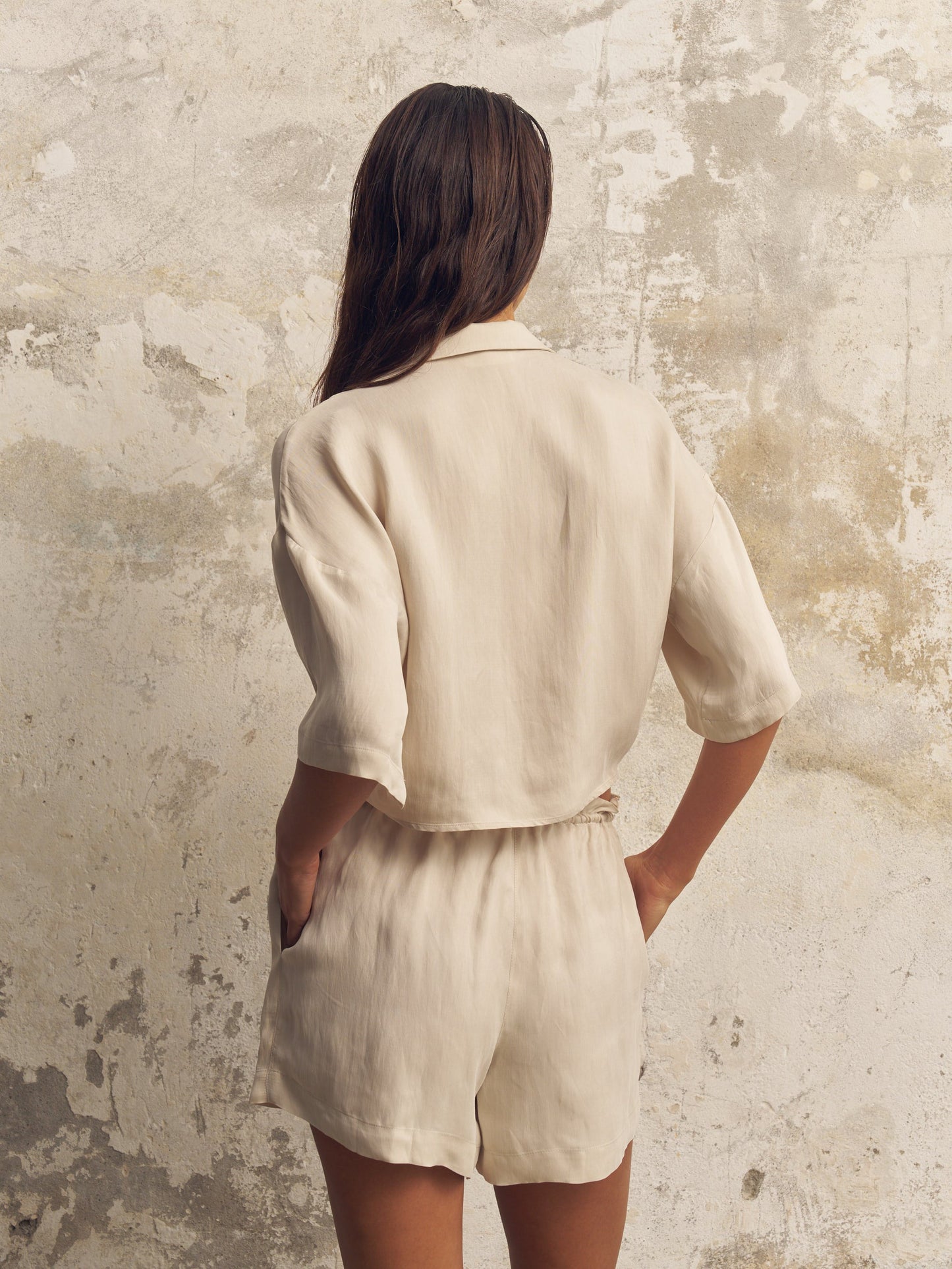 The Handloom Lucid Flow Tie Shorts Sand