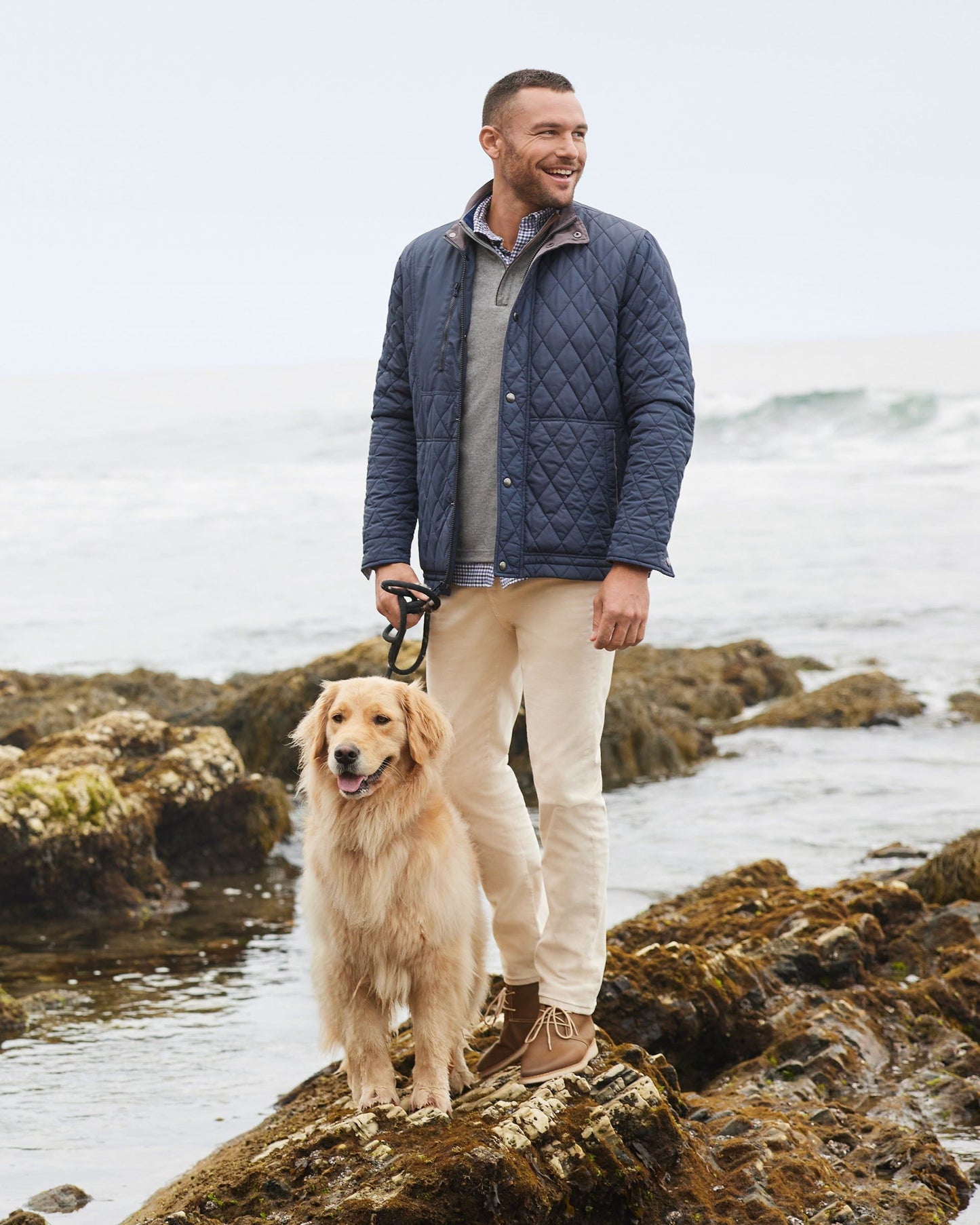 Johnnie-O Juno Quilted Snap Jacket