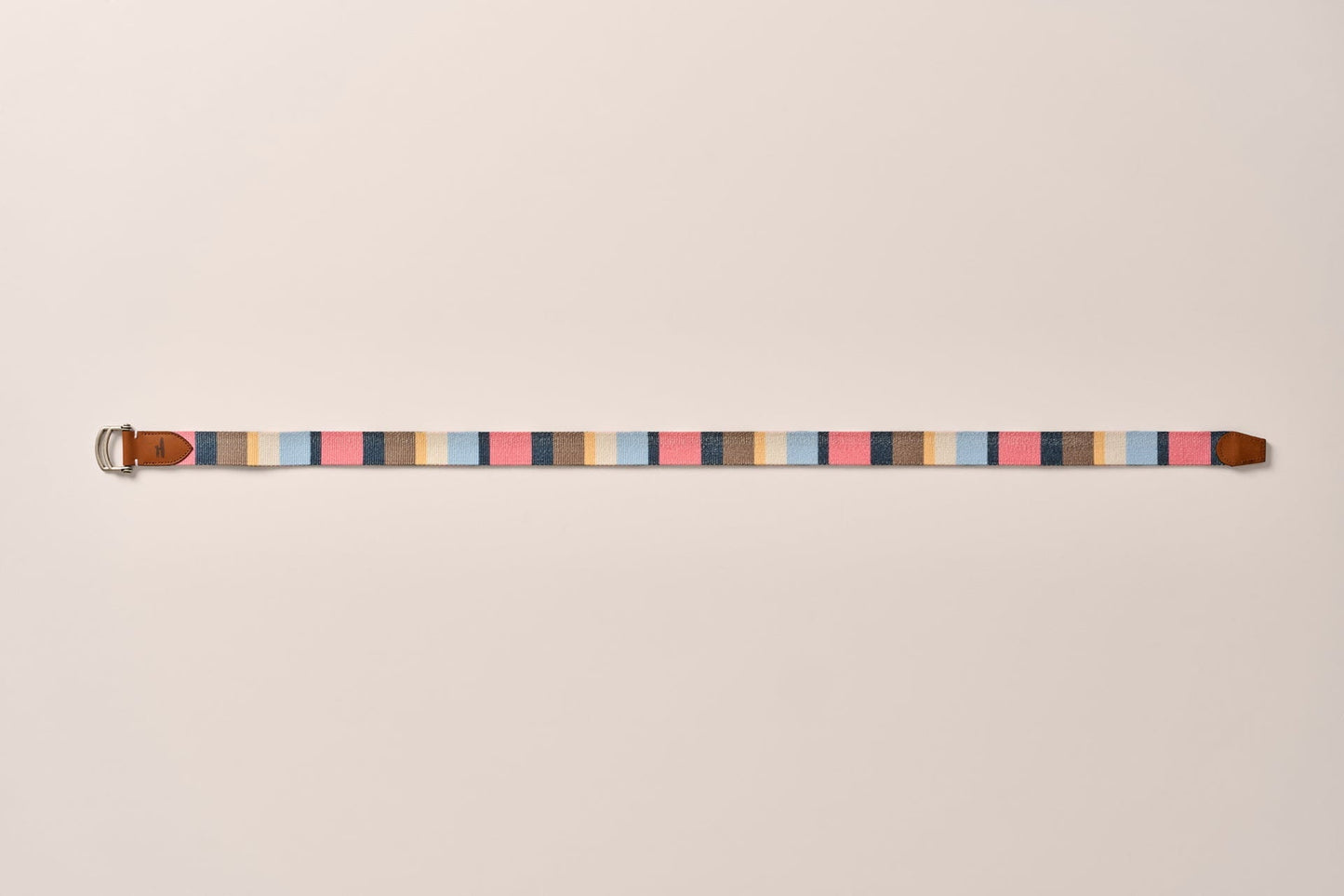 Johnnie-O Bowen D-Ring Canvas Striped Belt