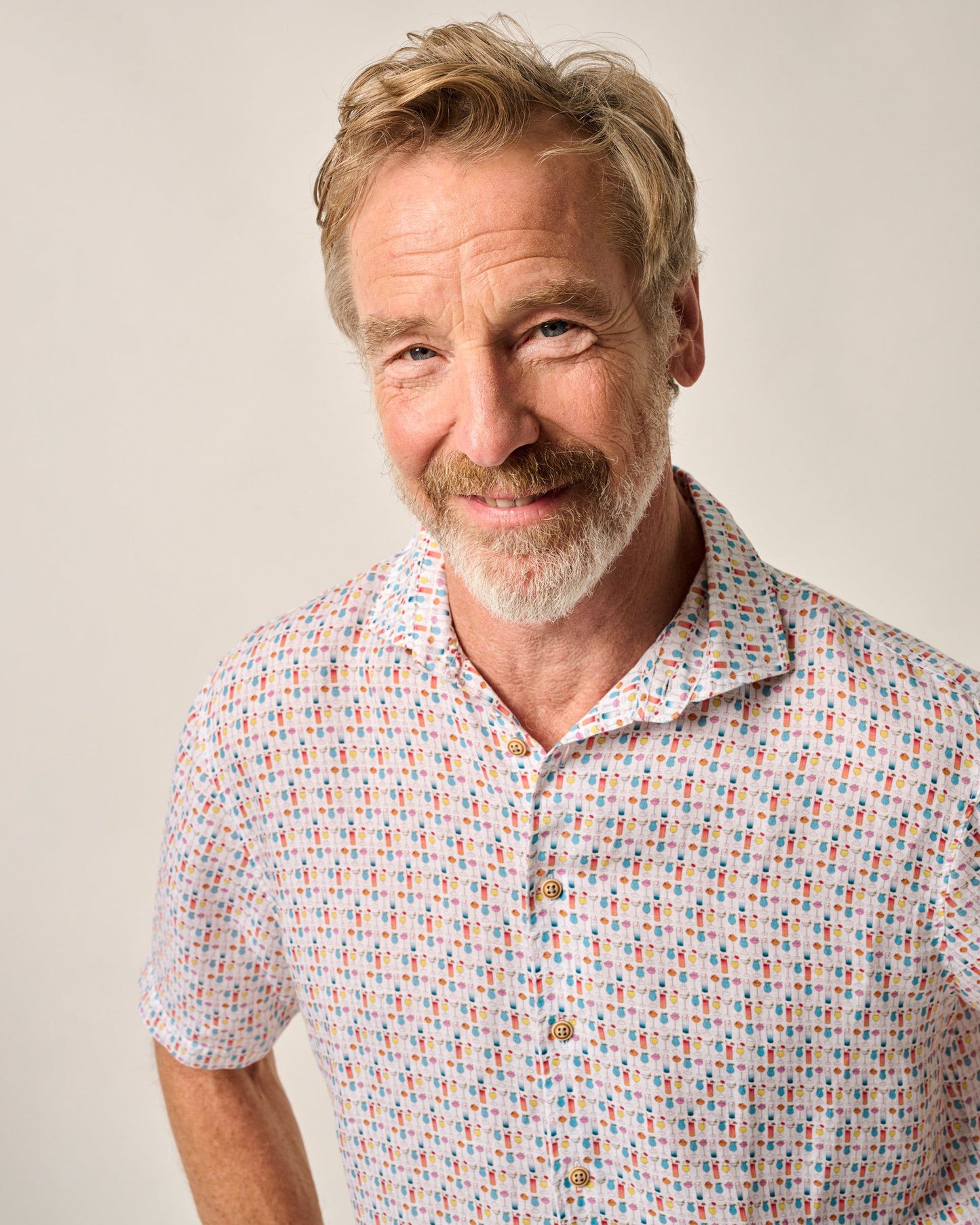 Johnnie-O Short Sleeve Hangin' Out Linen Button Down Shirt - 5 O' Clock Somewhere