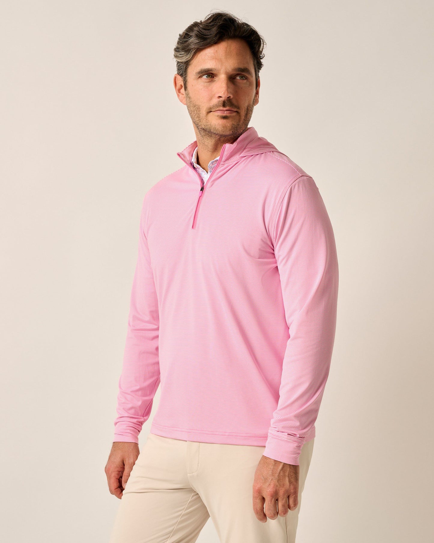 Johnnie-O Hybrid Performance 1/4 Zip Hoodie