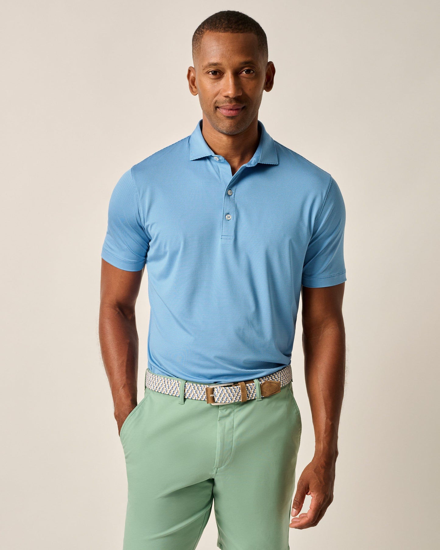 Johnnie-O Performance Jersey Polo - Lyndonn Stripe