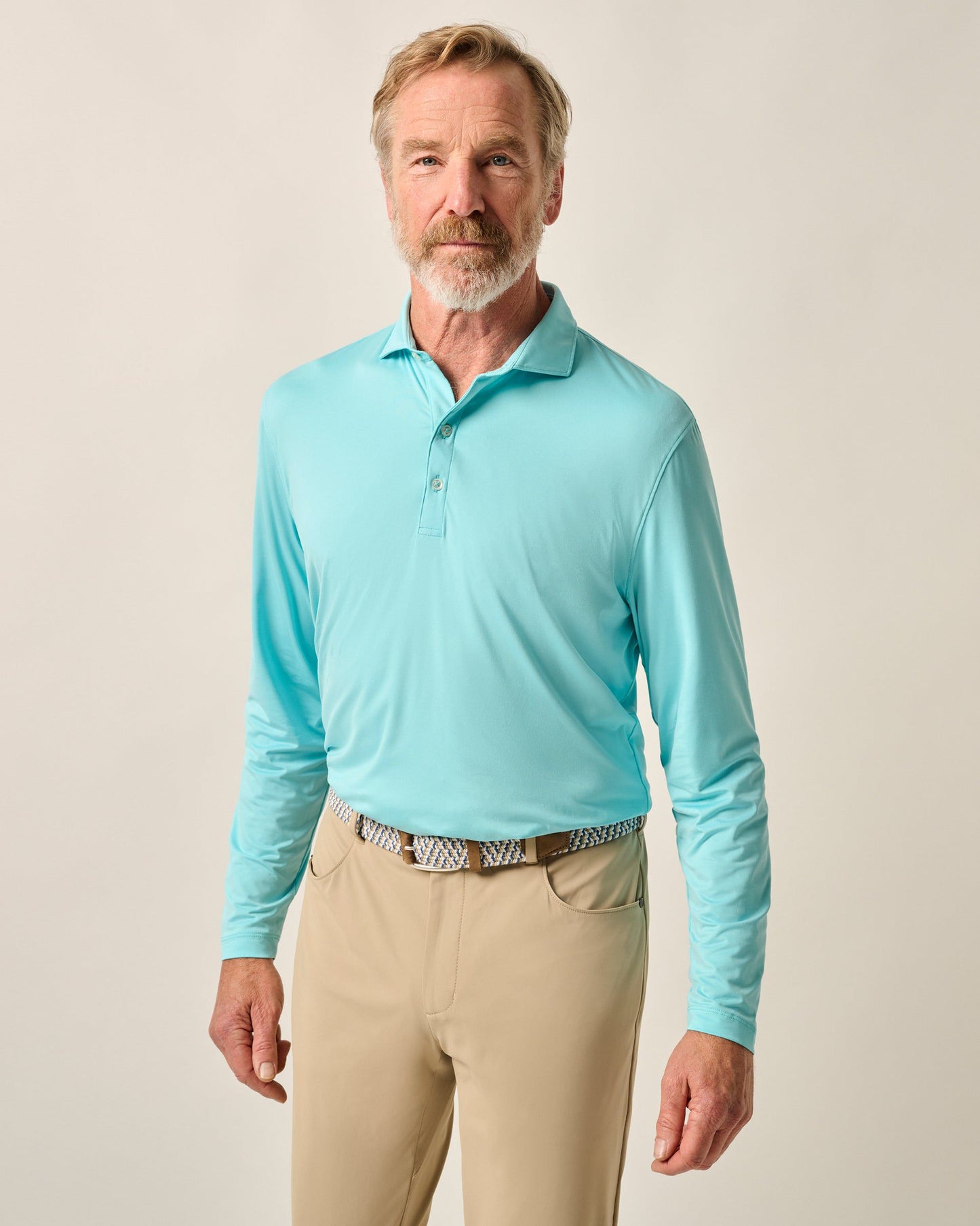 Johnnie-O Featherweight Long Sleeve Performance Polo - Swing