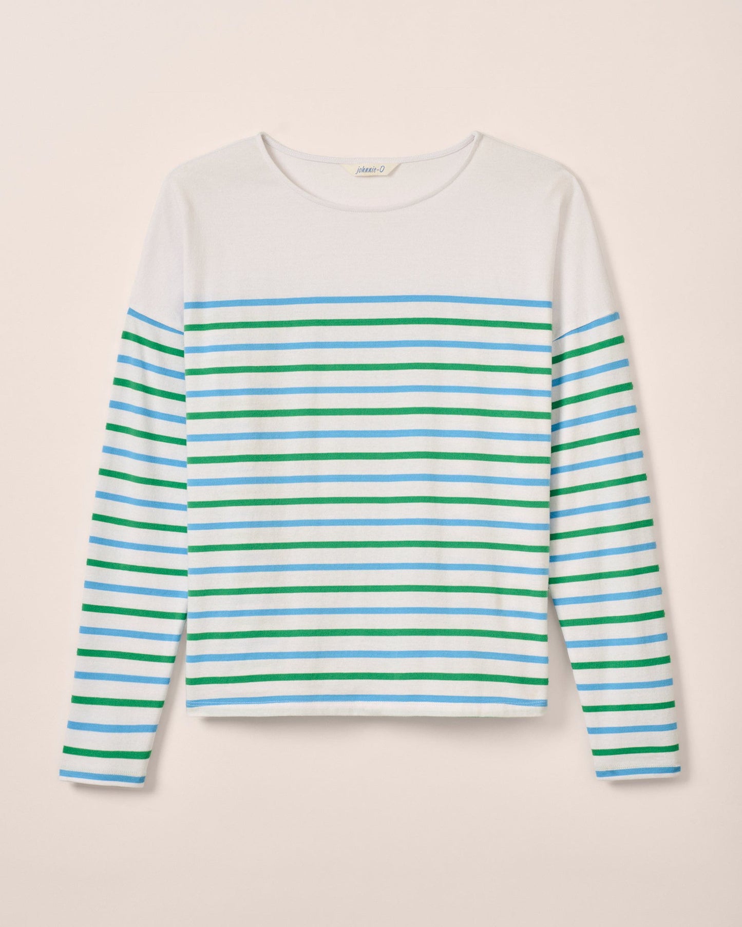 Johnnie-O Suki Striped Boatneck T-Shirt