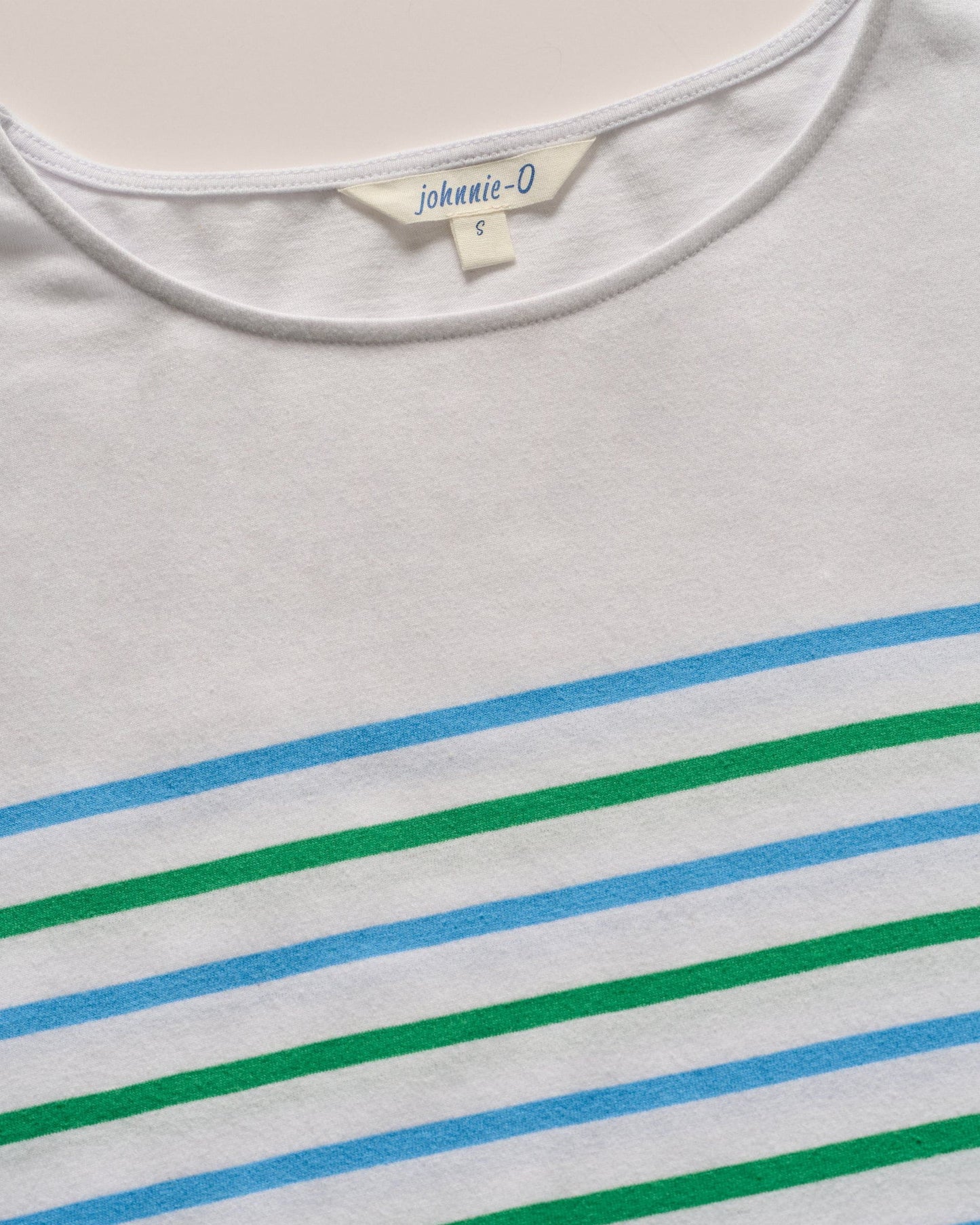 Johnnie-O Suki Striped Boatneck T-Shirt