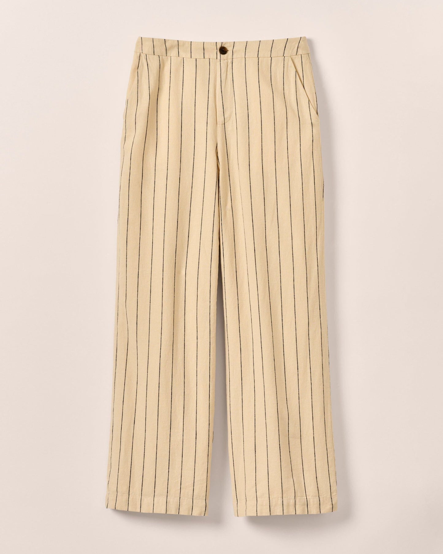 Johnnie-O Lilah Linen Blend Pinstripe Beach Trouser
