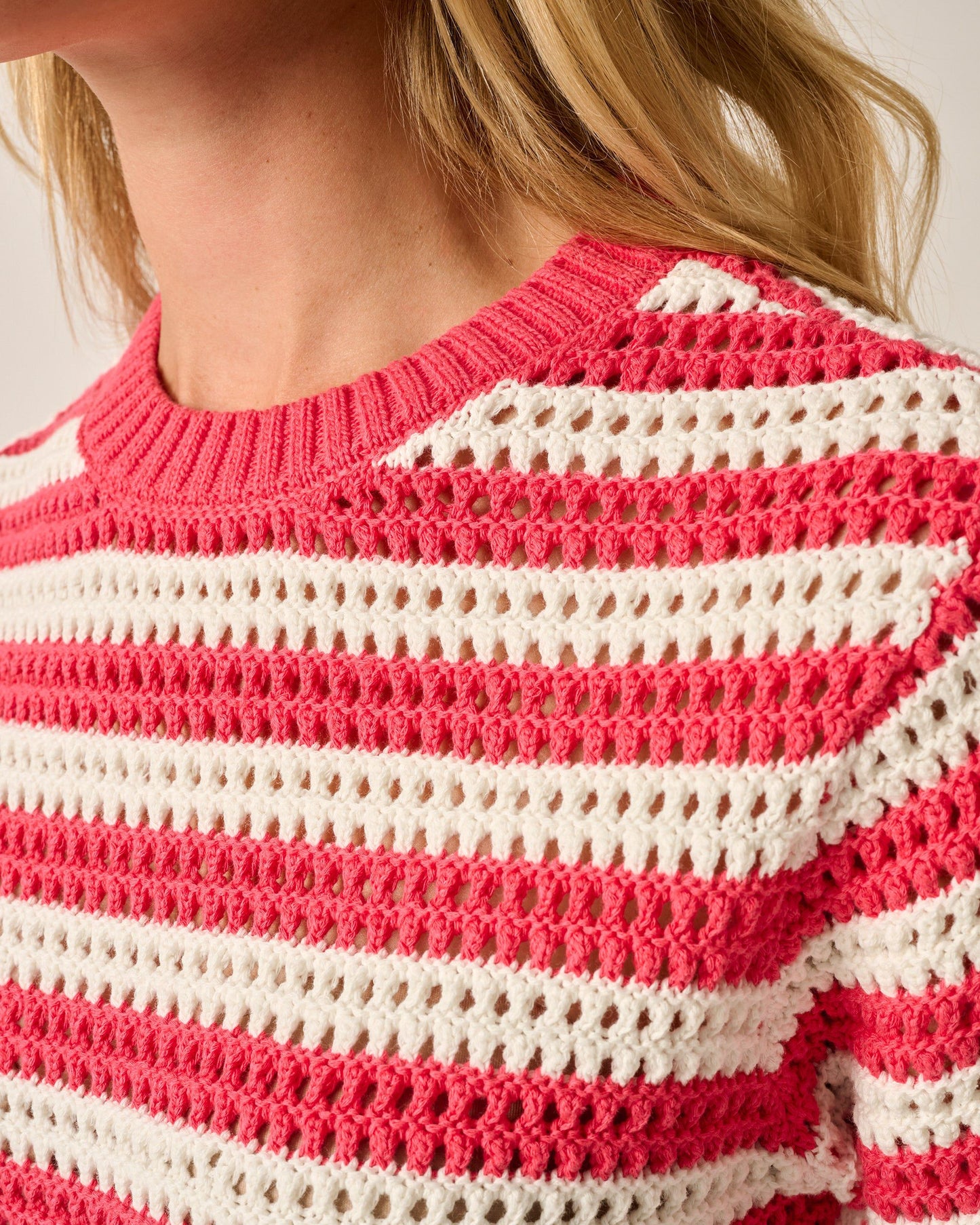 Johnnie-O Aubrey Short Sleeve Cotton Sweater