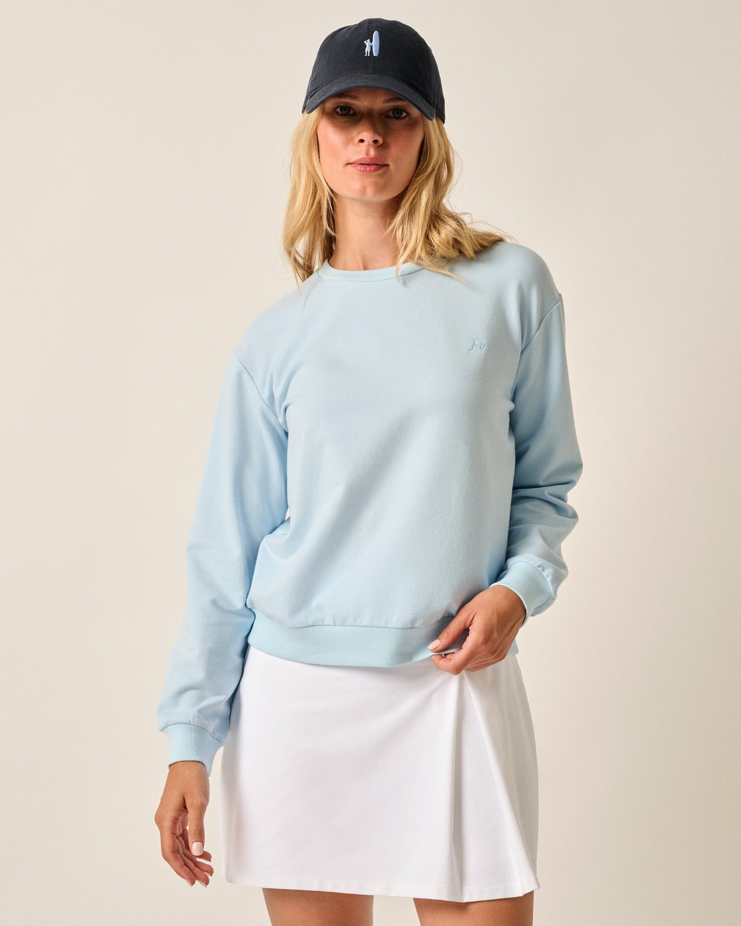 Johnnie-O Samantha Terry Crewneck Sweatshirt