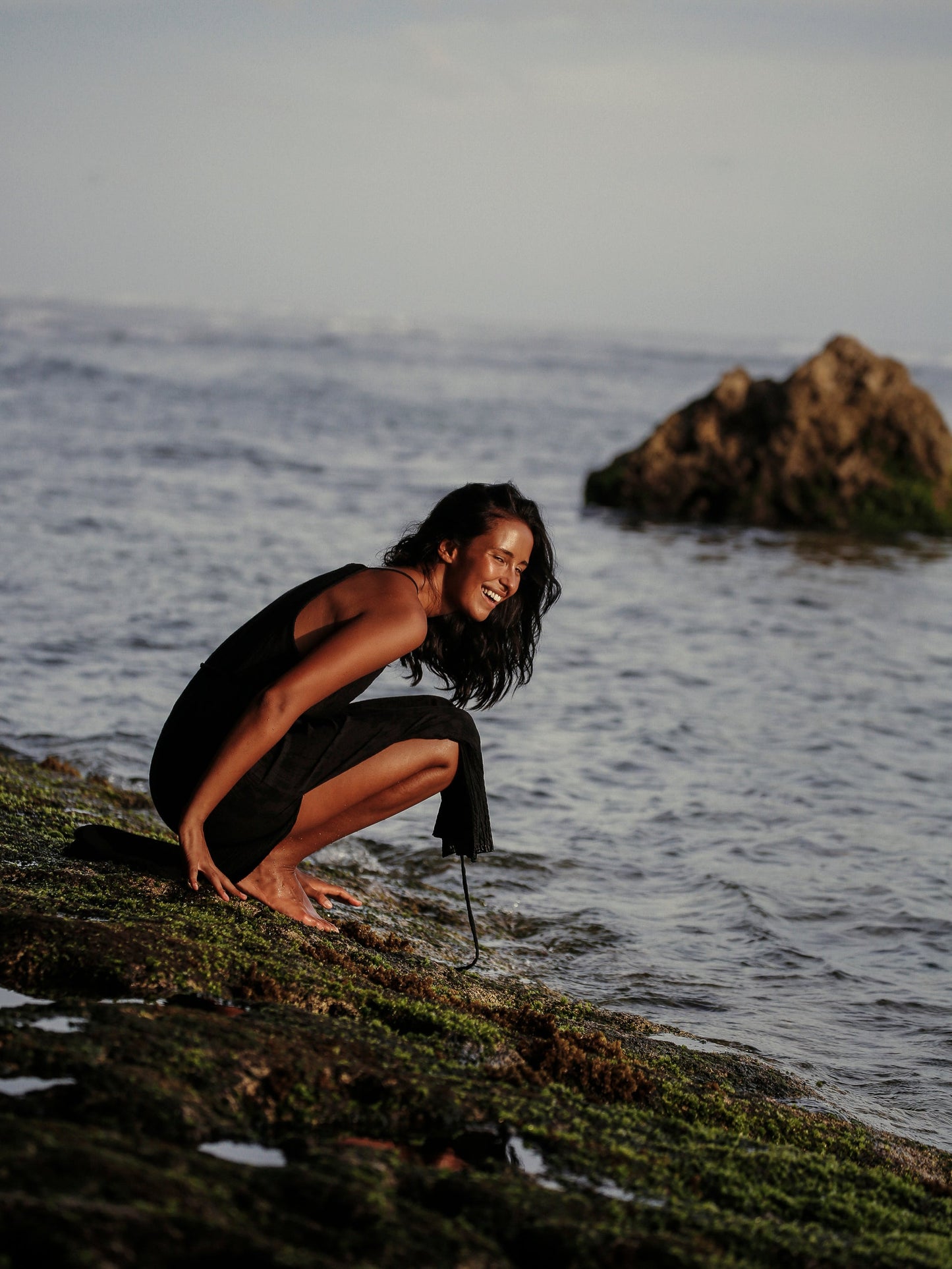 The Handloom Siesta Dress Black