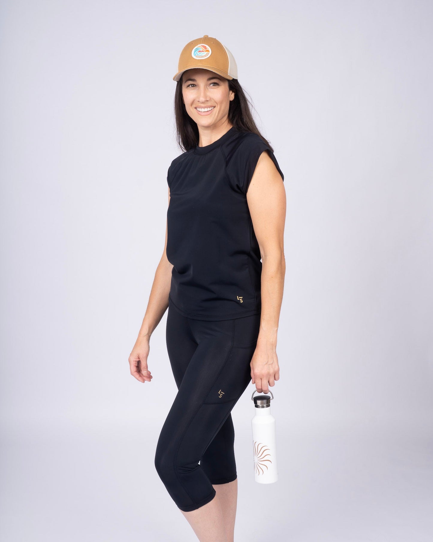 Line In The Sand Swim & Sport Short Sleeve Top