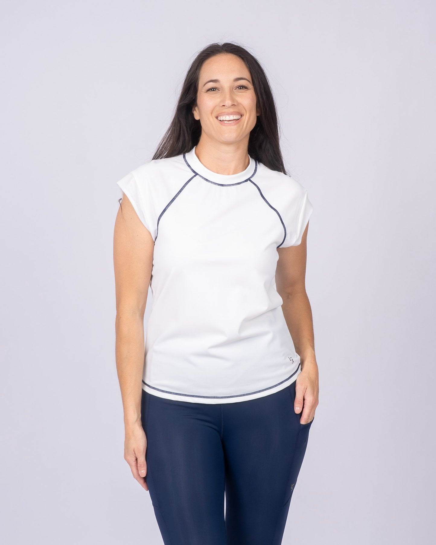 Line In The Sand Swim & Sport Short Sleeve Top
