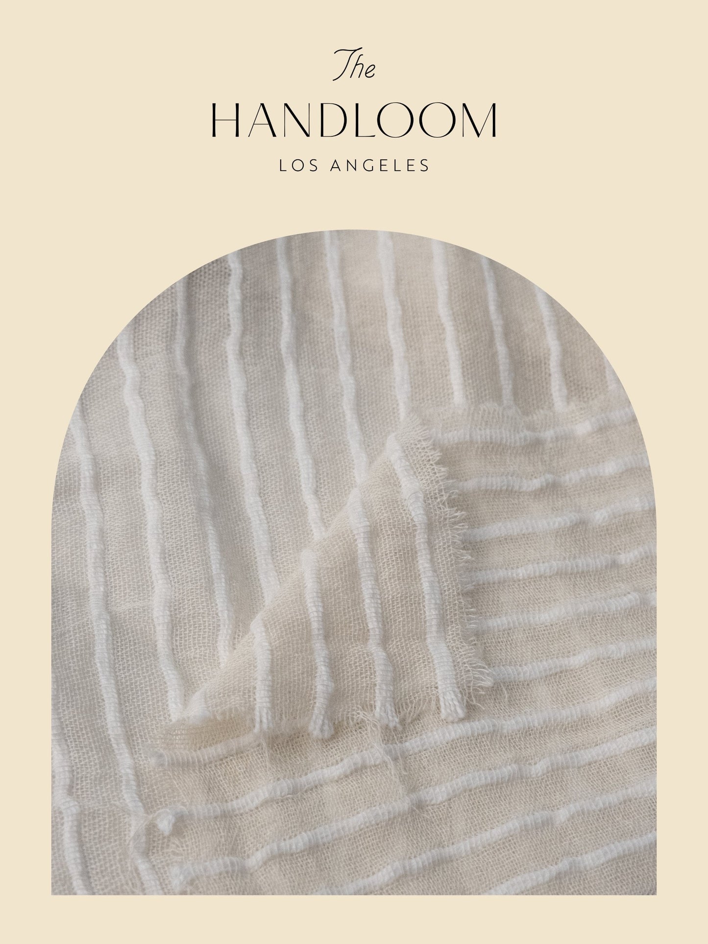 The Handloom Liv Mini Ruffle Dress White Stripes