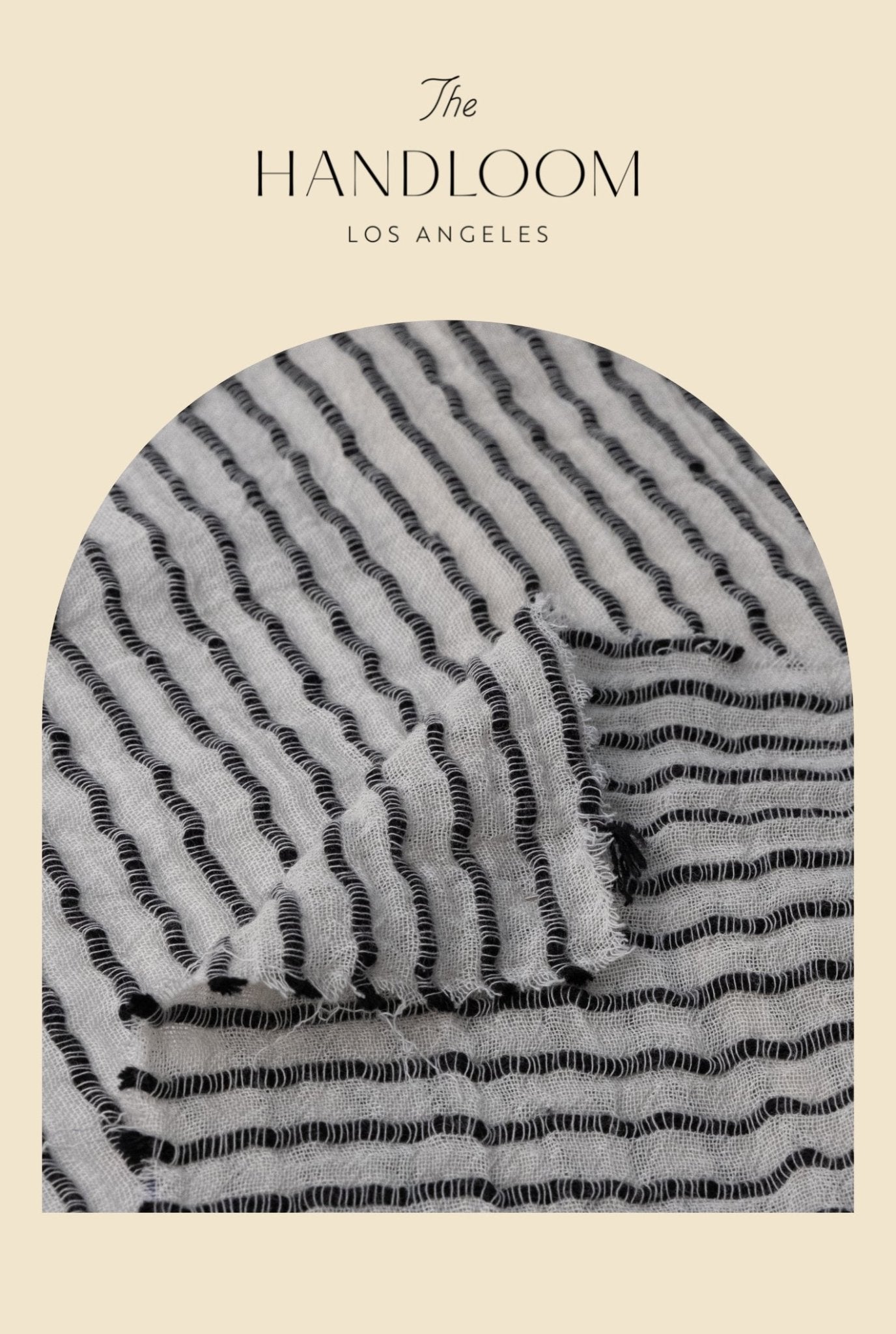 The Handloom Sade Top Black Stripes