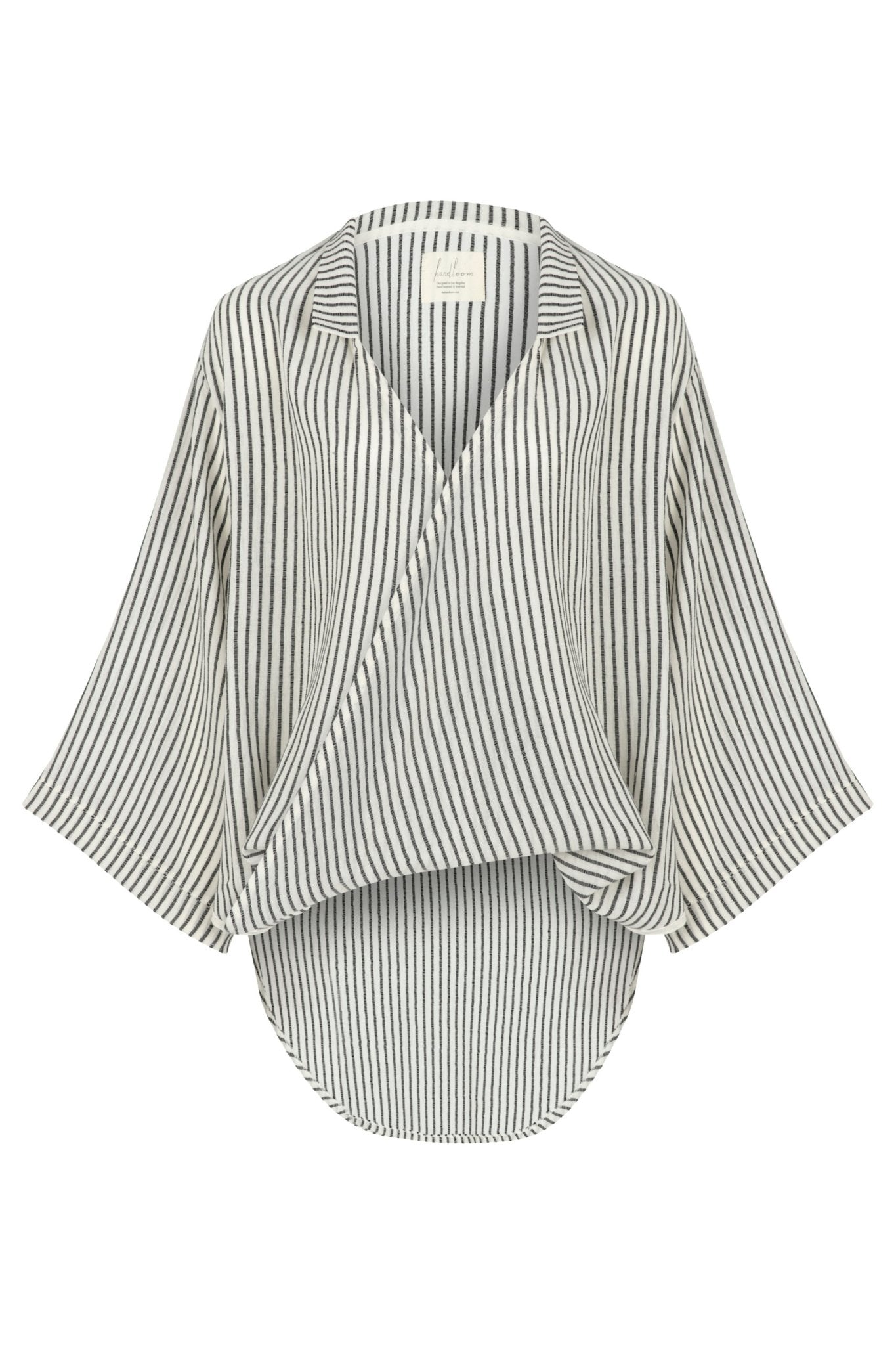The Handloom Sade Top Black Stripes