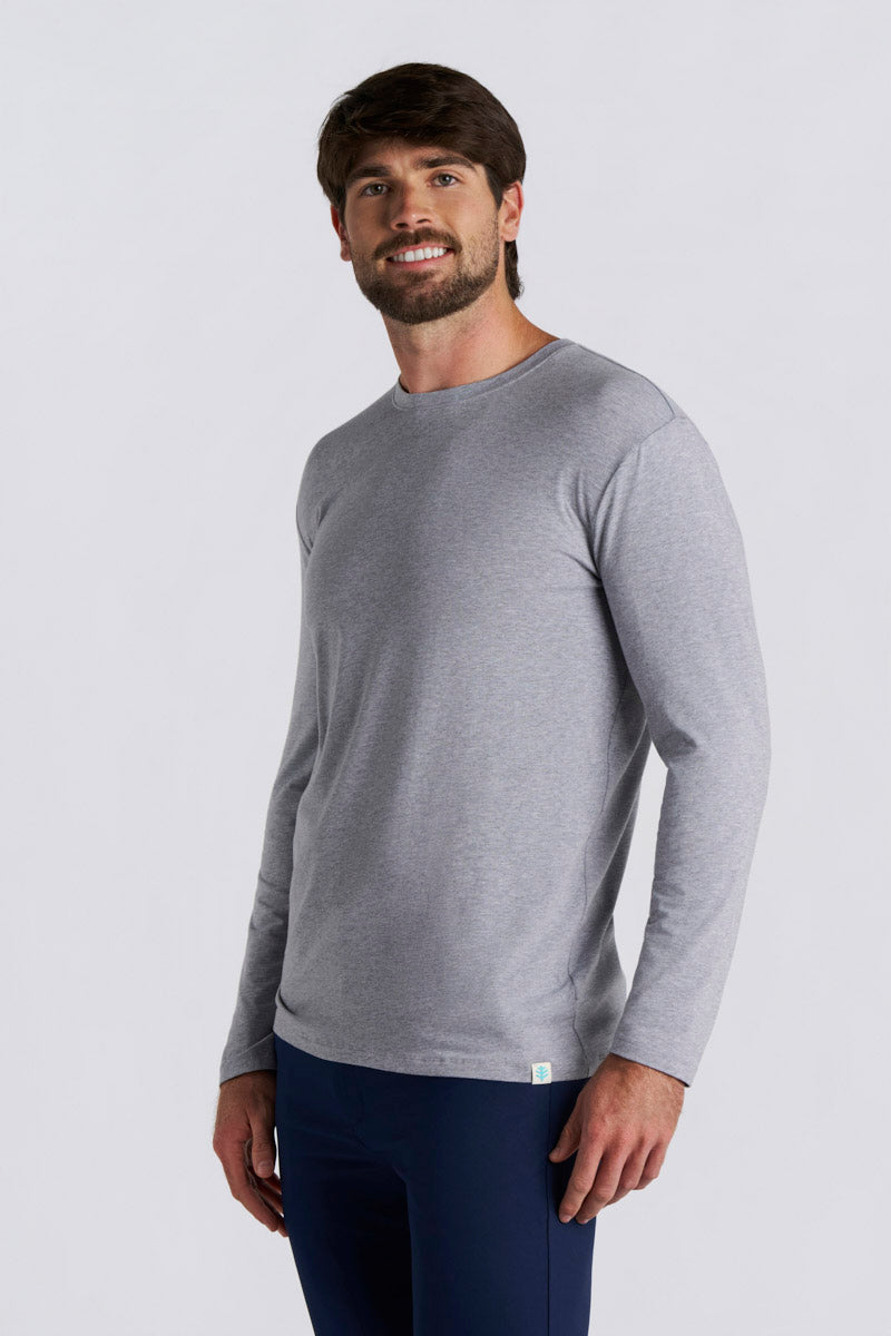 Morada | Men's Everyday Long Sleeve T-Shirt | Grey Heather